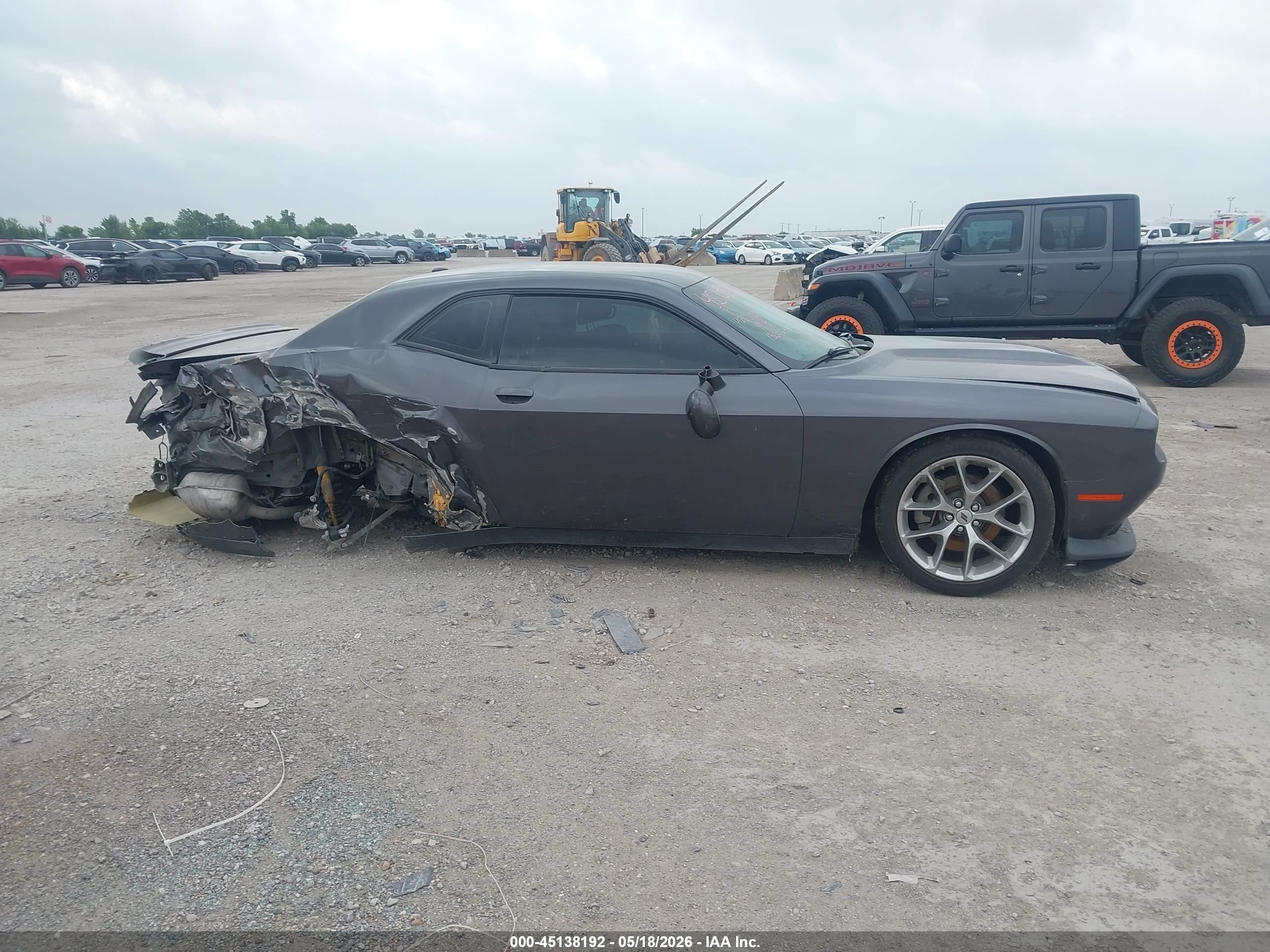 2022 Dodge Challenger Gt Gray vin: 2C3CDZJG4NH136978