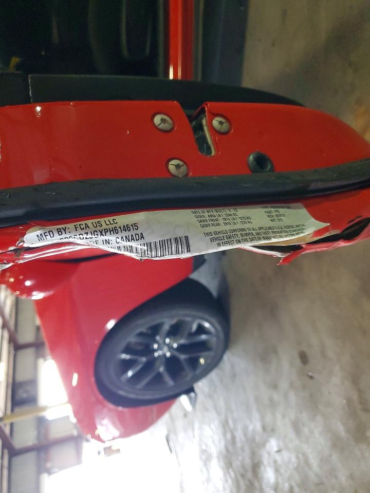 2023 Dodge Challenger Gt Red vin: 2C3CDZJGXPH614615