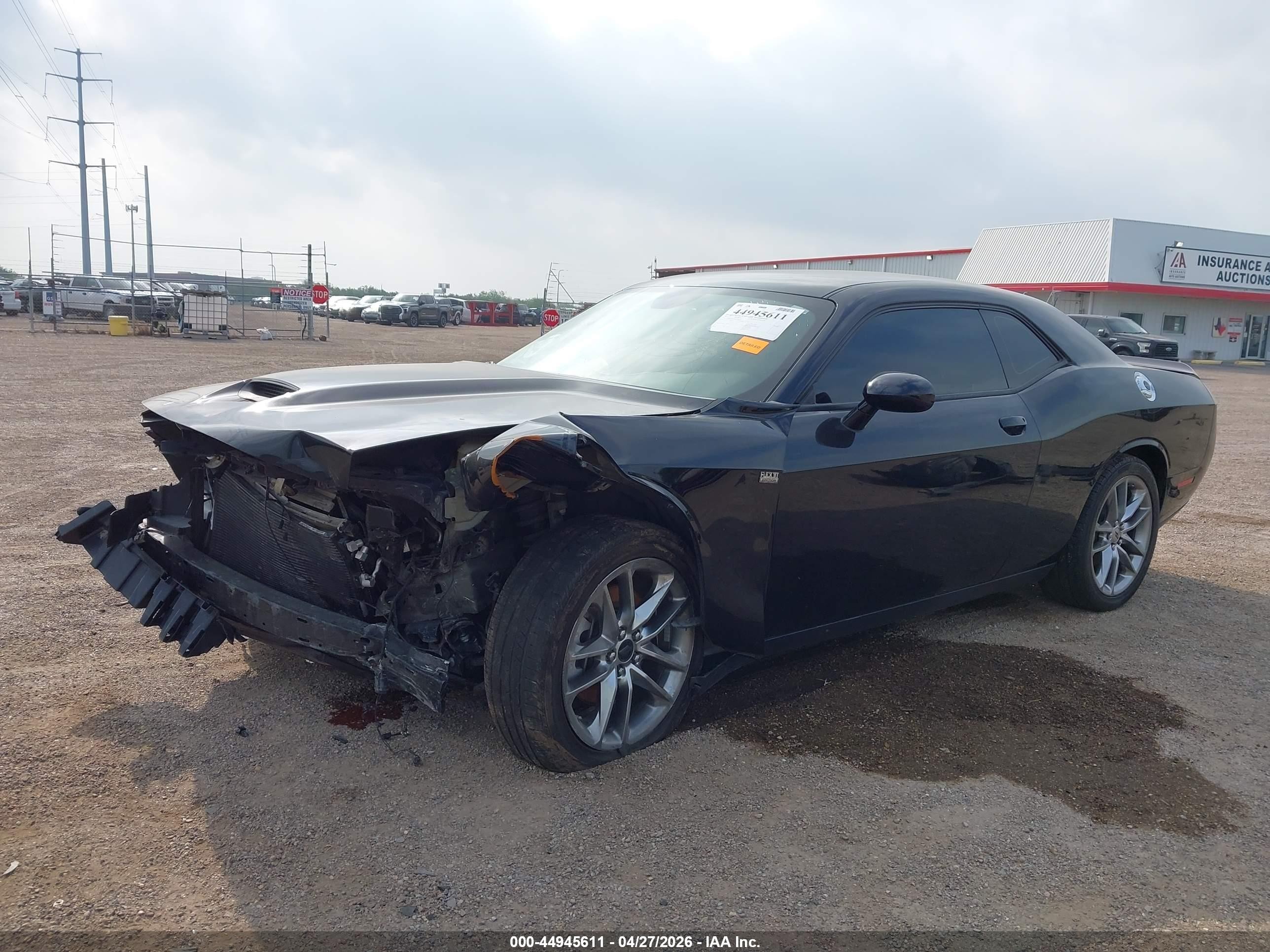 2022 Dodge Challenger Gt Awd Black vin: 2C3CDZKG1NH204510