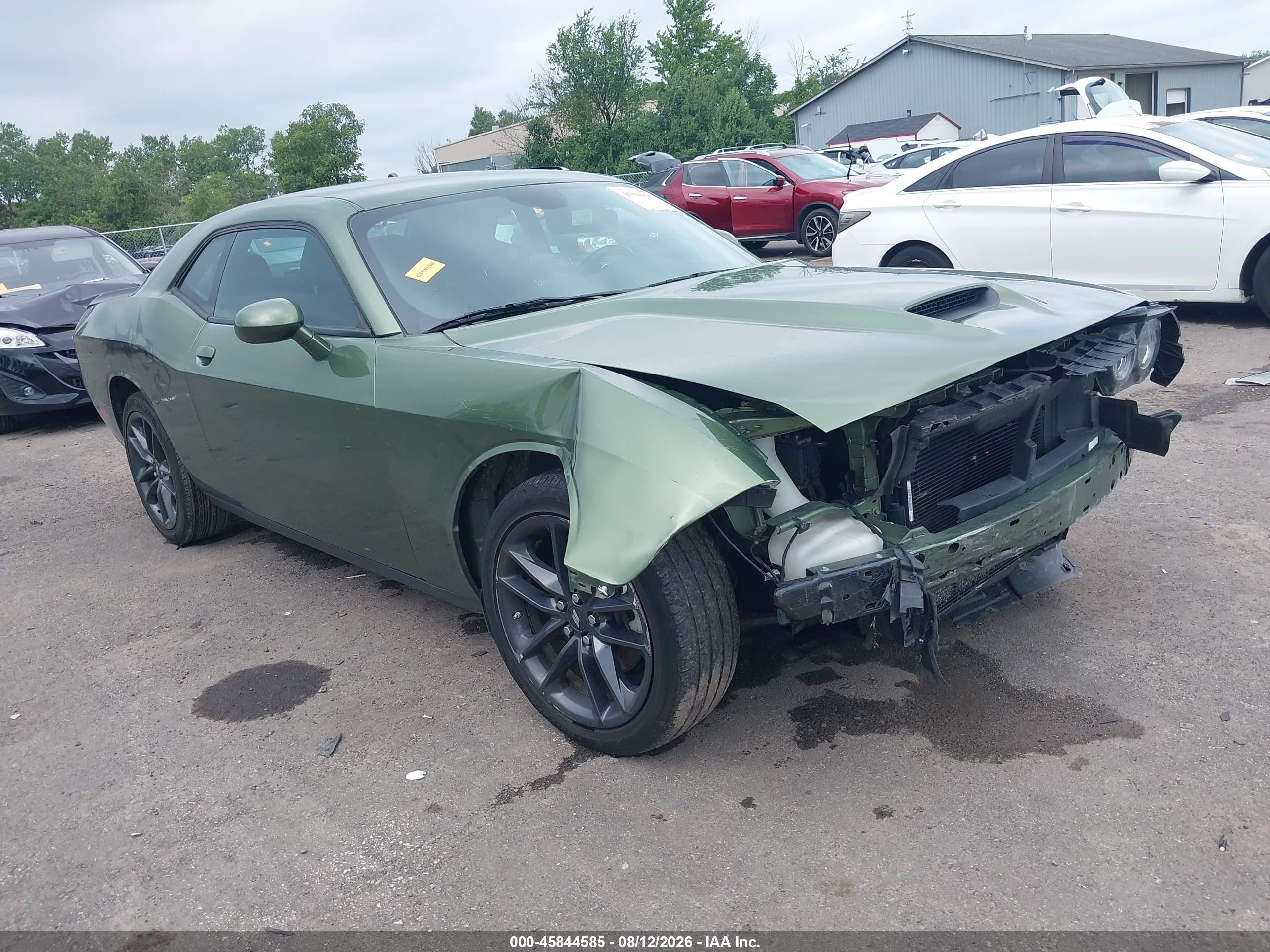 2022 Dodge Challenger Gt Awd Green vin: 2C3CDZKG4NH182468