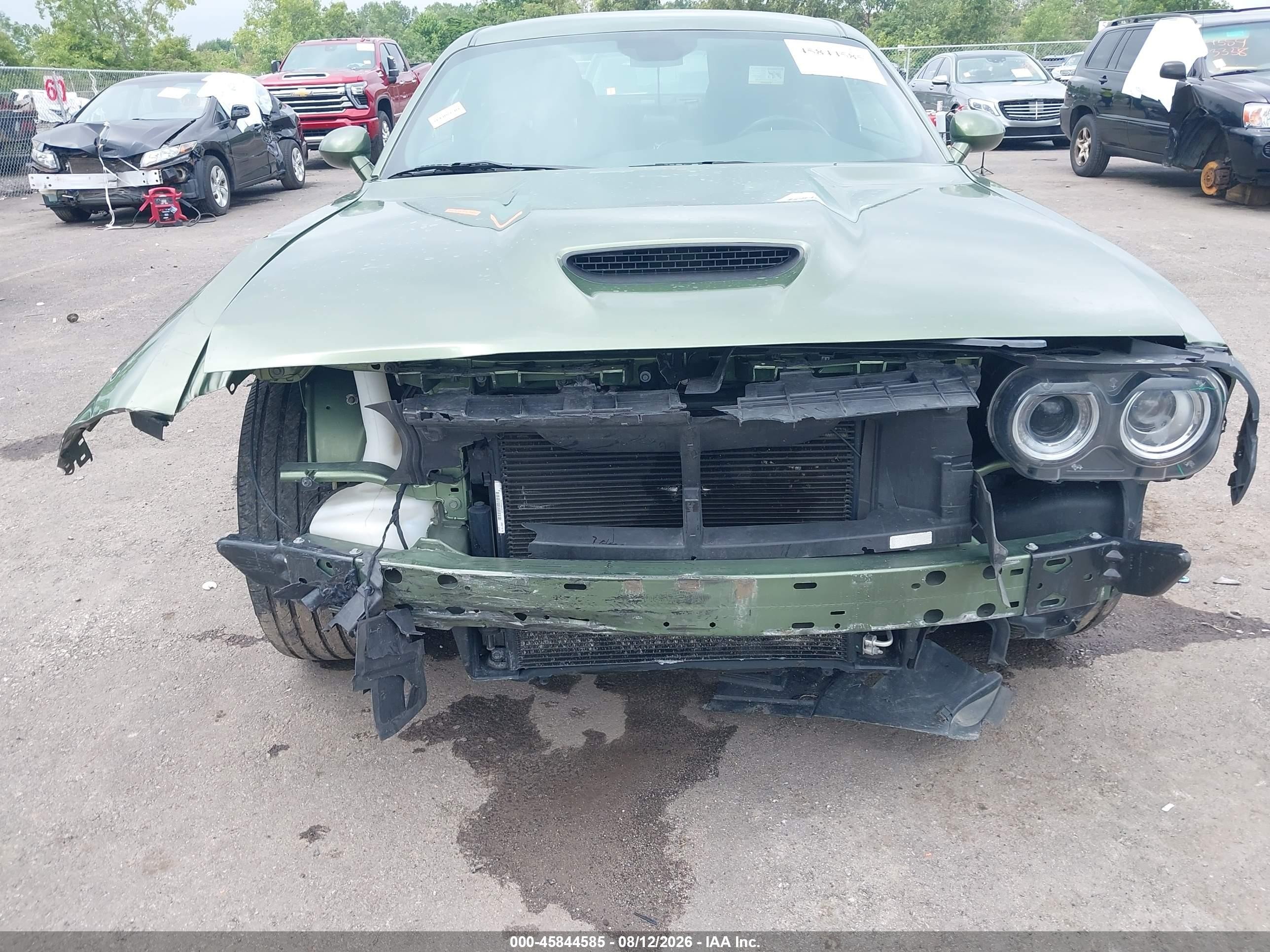 2022 Dodge Challenger Gt Awd Green vin: 2C3CDZKG4NH182468