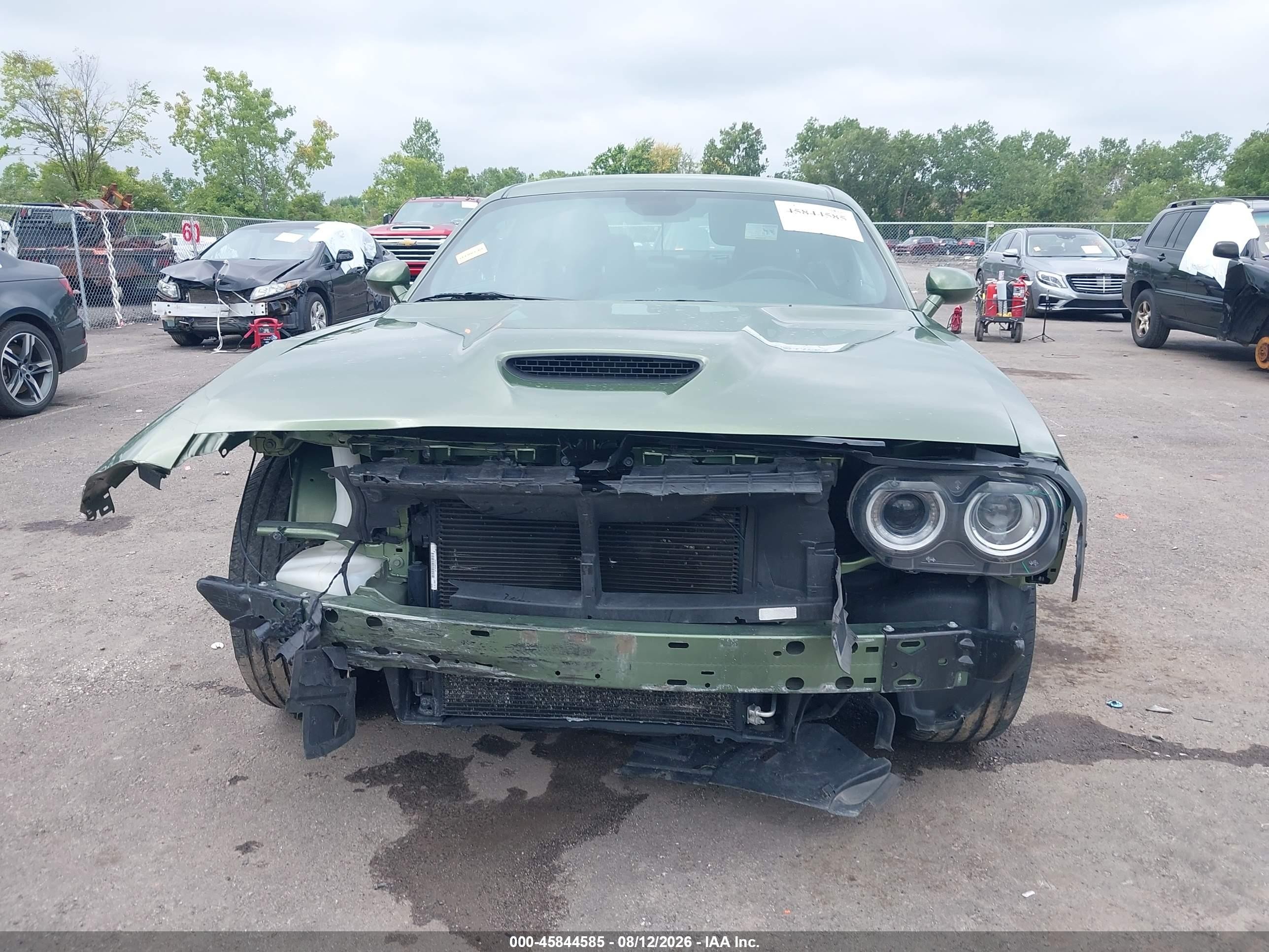 2022 Dodge Challenger Gt Awd Green vin: 2C3CDZKG4NH182468