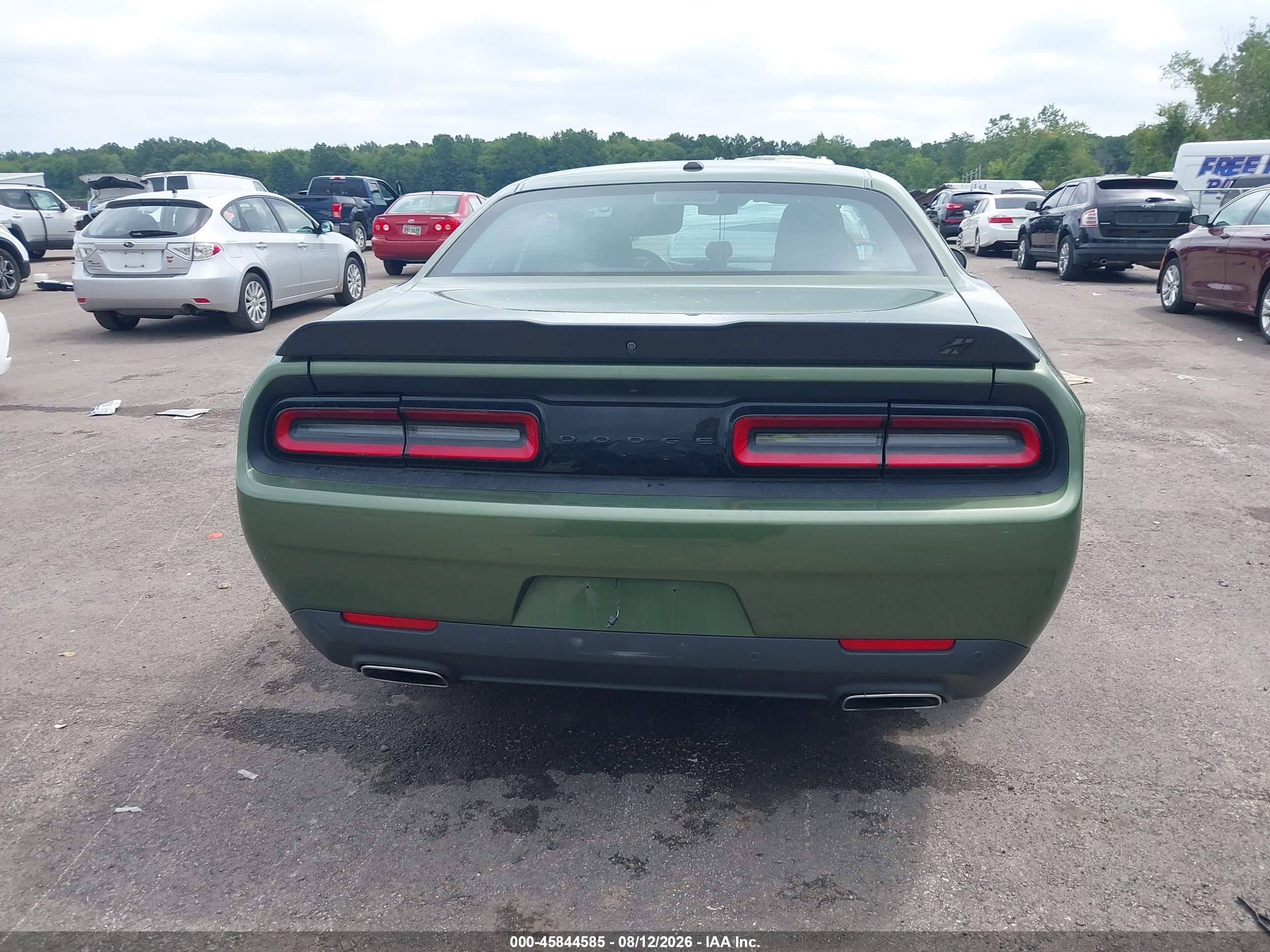2022 Dodge Challenger Gt Awd Green vin: 2C3CDZKG4NH182468