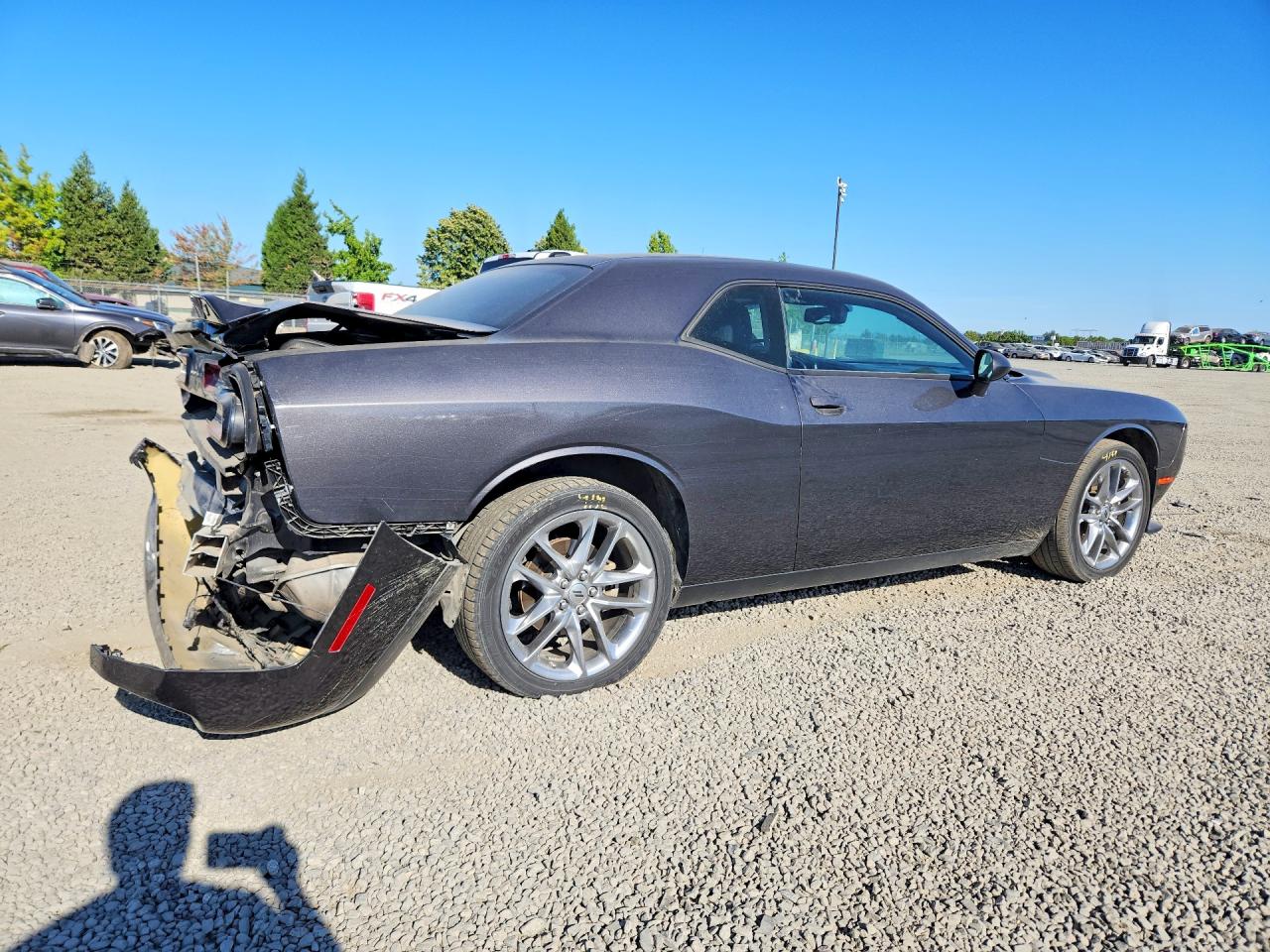 2022 Dodge Challenger Gt Серый vin: 2C3CDZKG6NH219276
