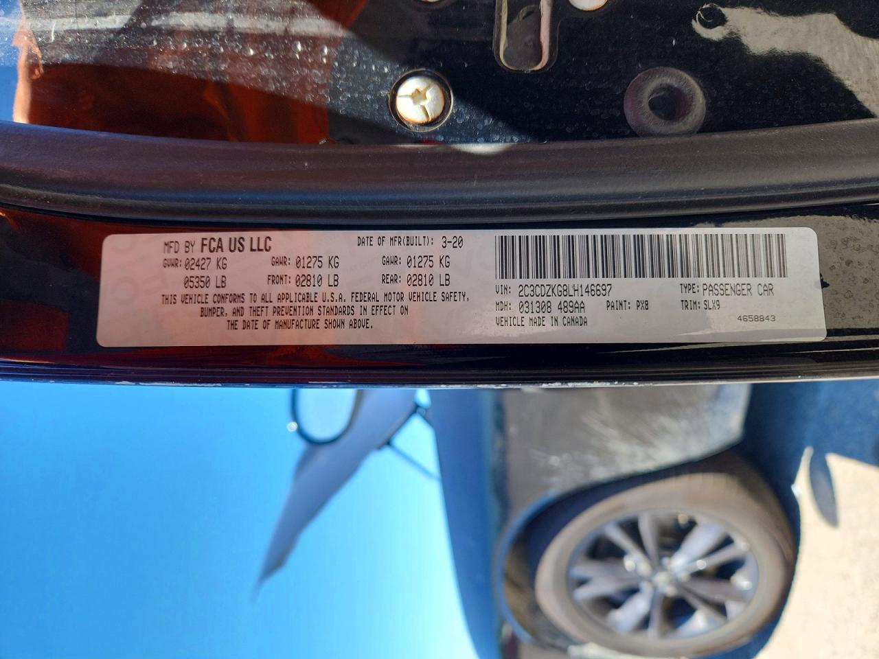 2020 Dodge Challenger Gt Черный vin: 2C3CDZKG8LH146697