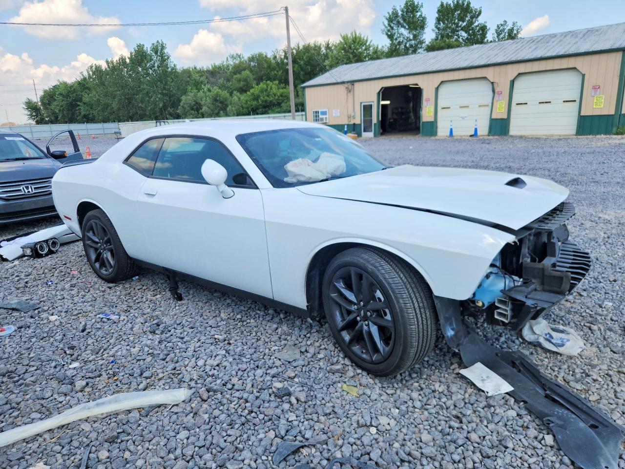 2022 Dodge Challenger Gt White vin: 2C3CDZKG8NH243112