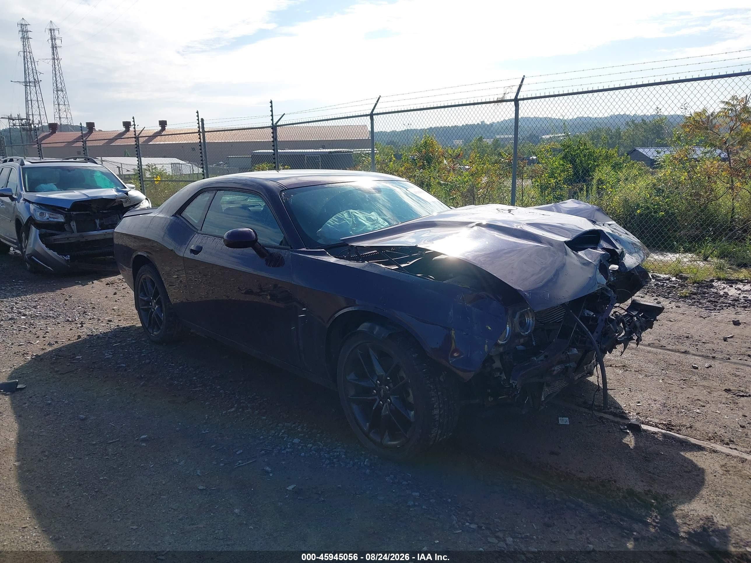 2021 Dodge Challenger Gt Awd Purple vin: 2C3CDZKG9MH597624