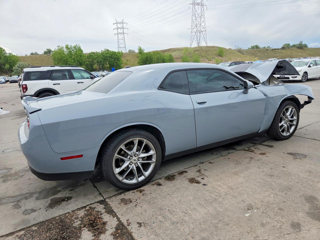 2022 Dodge Challenger Gt Gray vin: 2C3CDZKG9NH238825