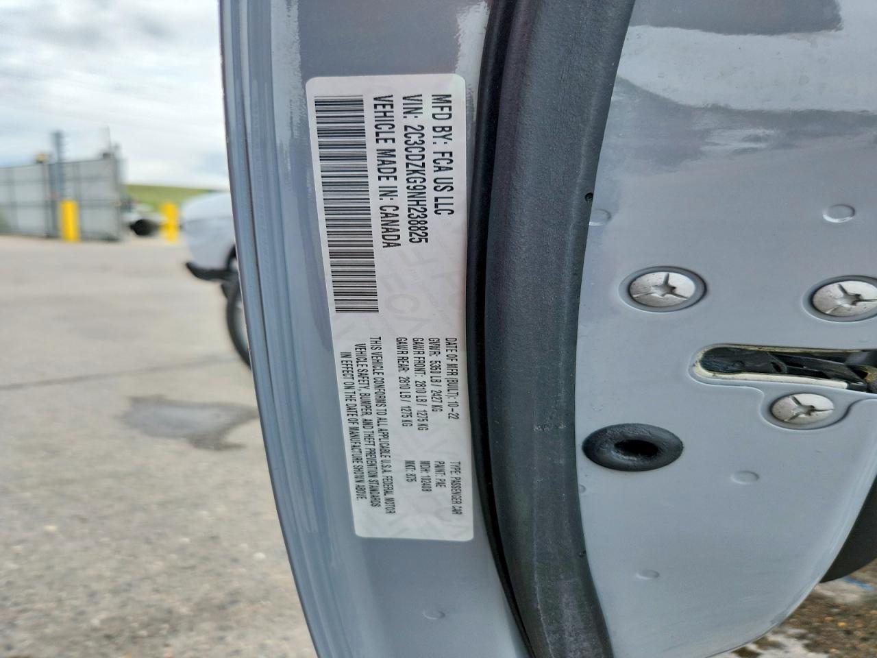 2022 Dodge Challenger Gt Gray vin: 2C3CDZKG9NH238825