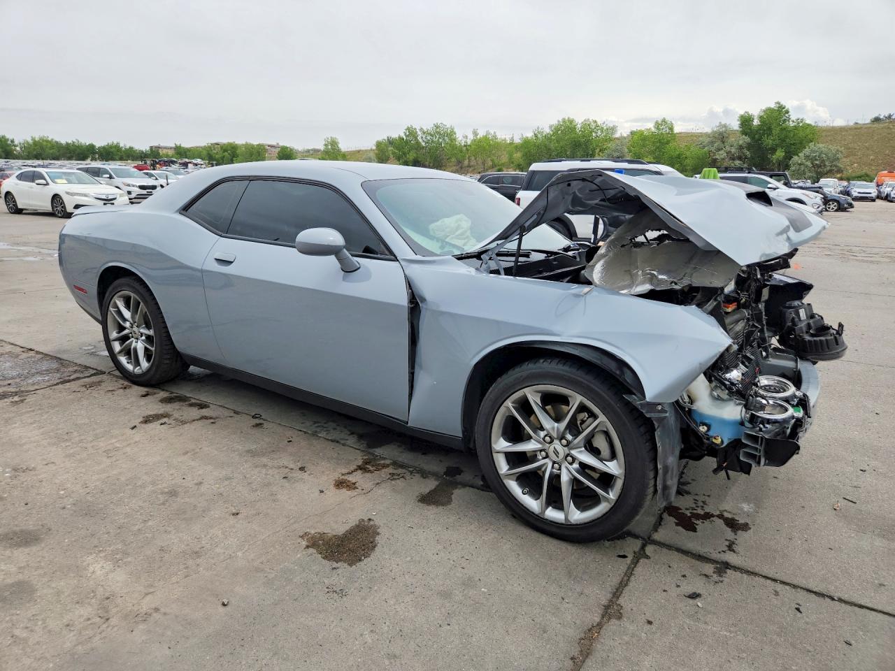 2022 Dodge Challenger Gt Gray vin: 2C3CDZKG9NH238825