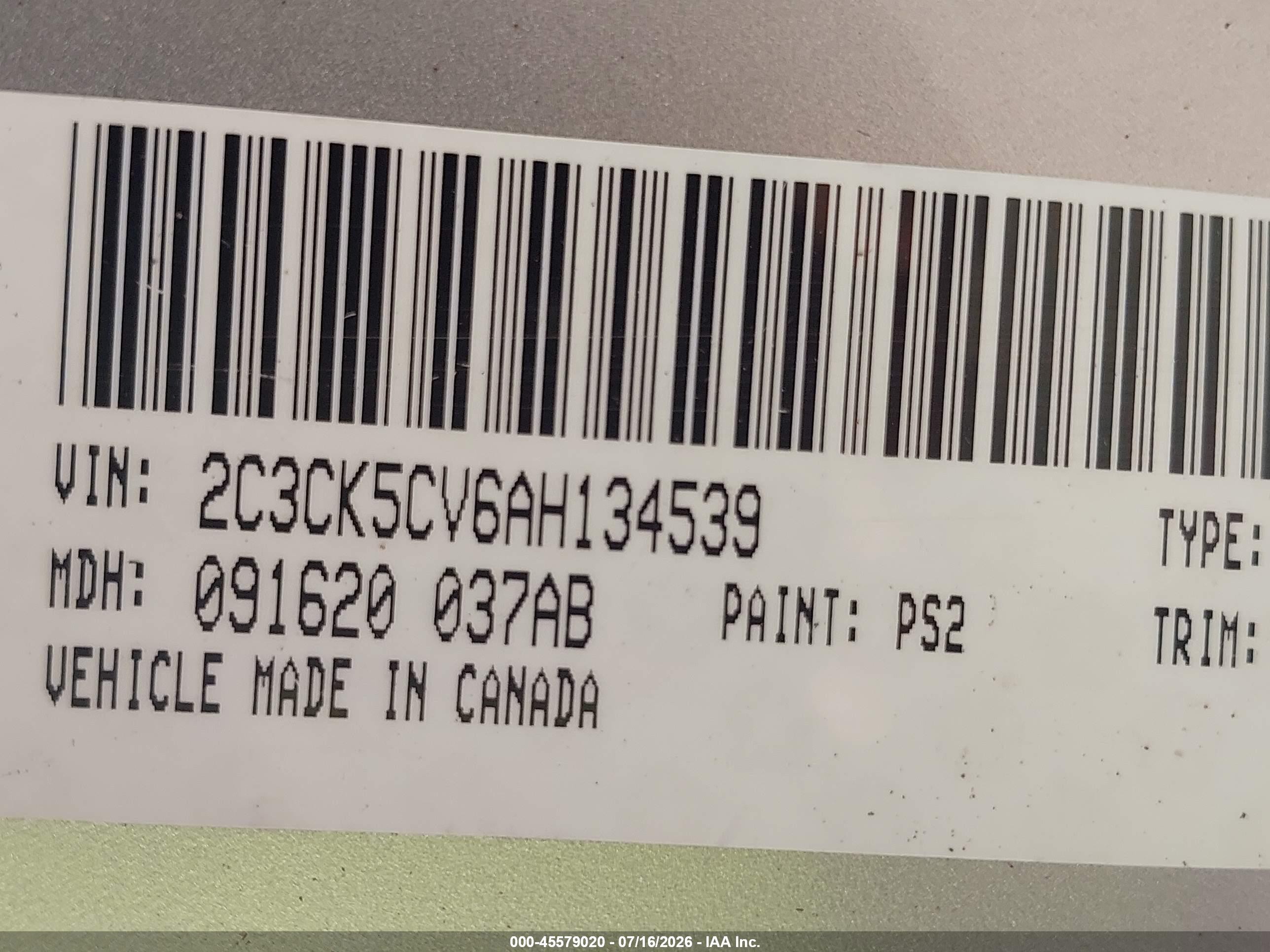 2010 Chrysler 300 Touring/signature Series Silver vin: 2C3CK5CV6AH134539