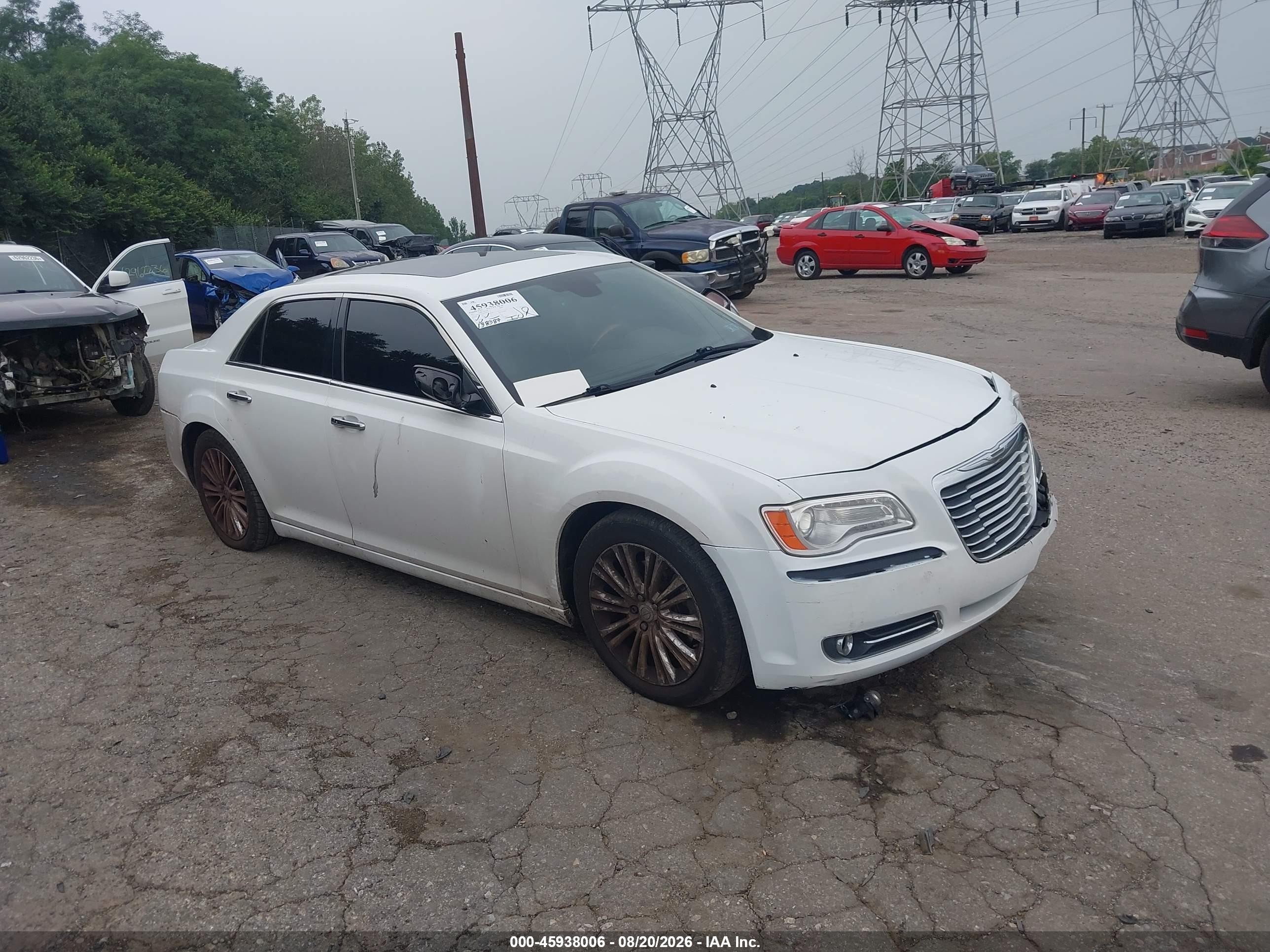 2011 Chrysler 300c Awd White vin: 2C3CK6CT5BH615503
