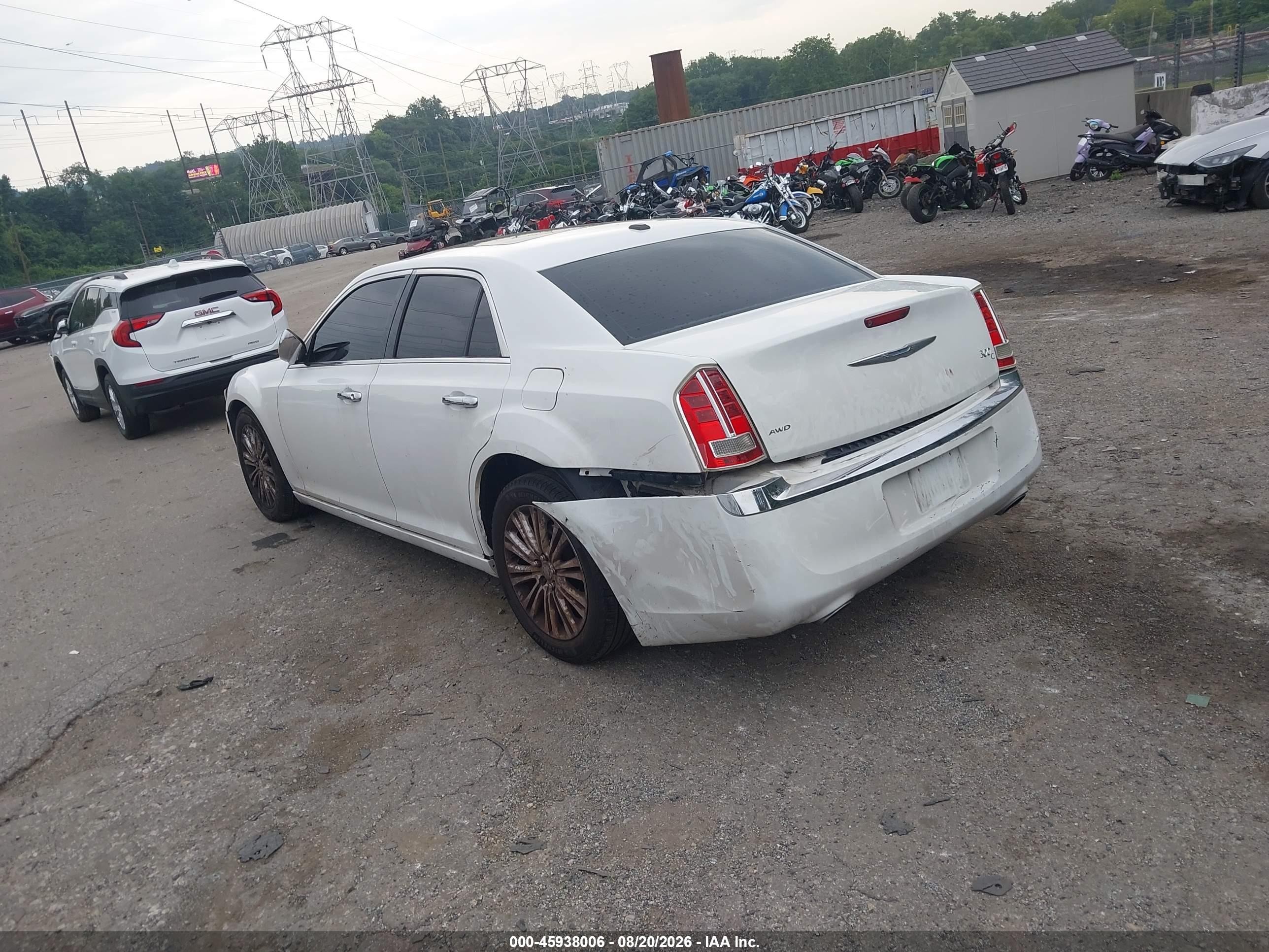 2011 Chrysler 300c Awd White vin: 2C3CK6CT5BH615503
