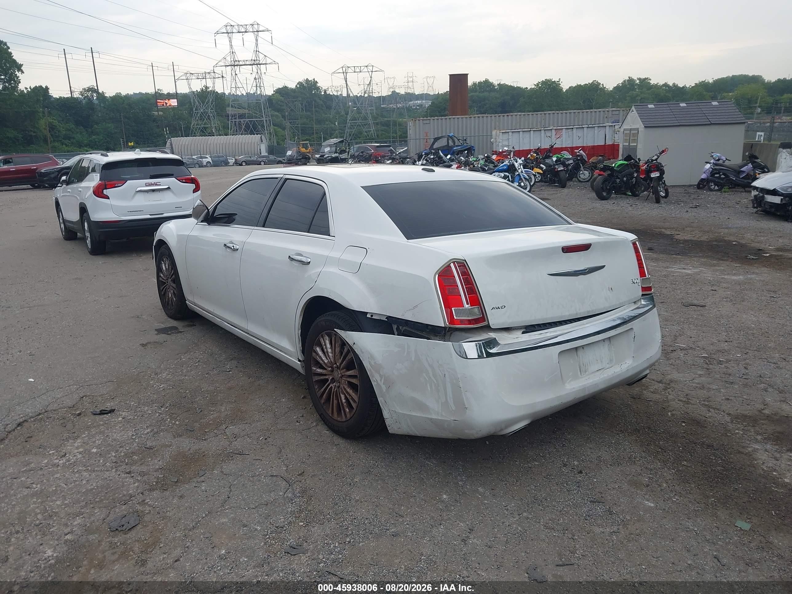 2011 Chrysler 300c Awd White vin: 2C3CK6CT5BH615503
