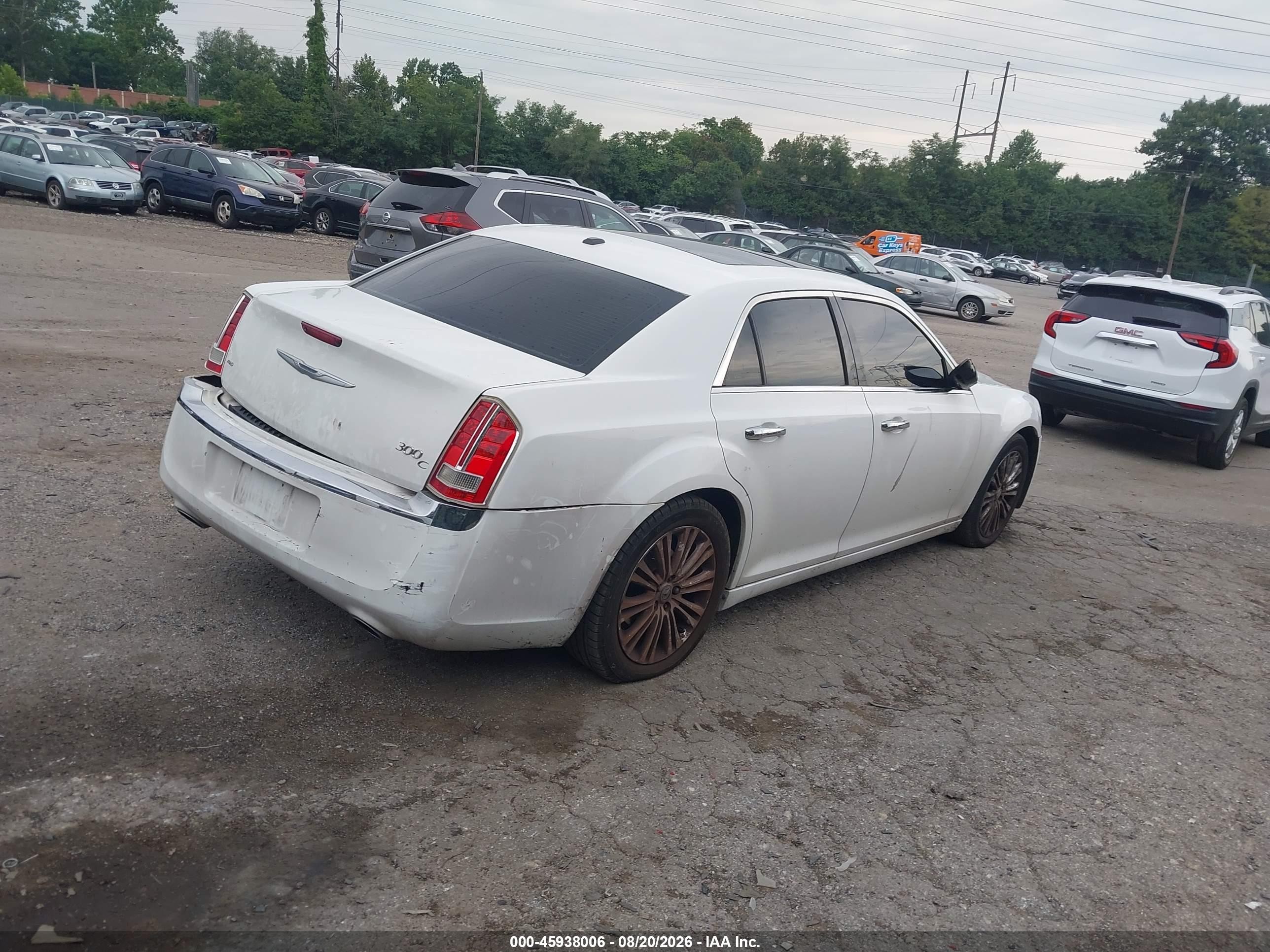 2011 Chrysler 300c Awd White vin: 2C3CK6CT5BH615503