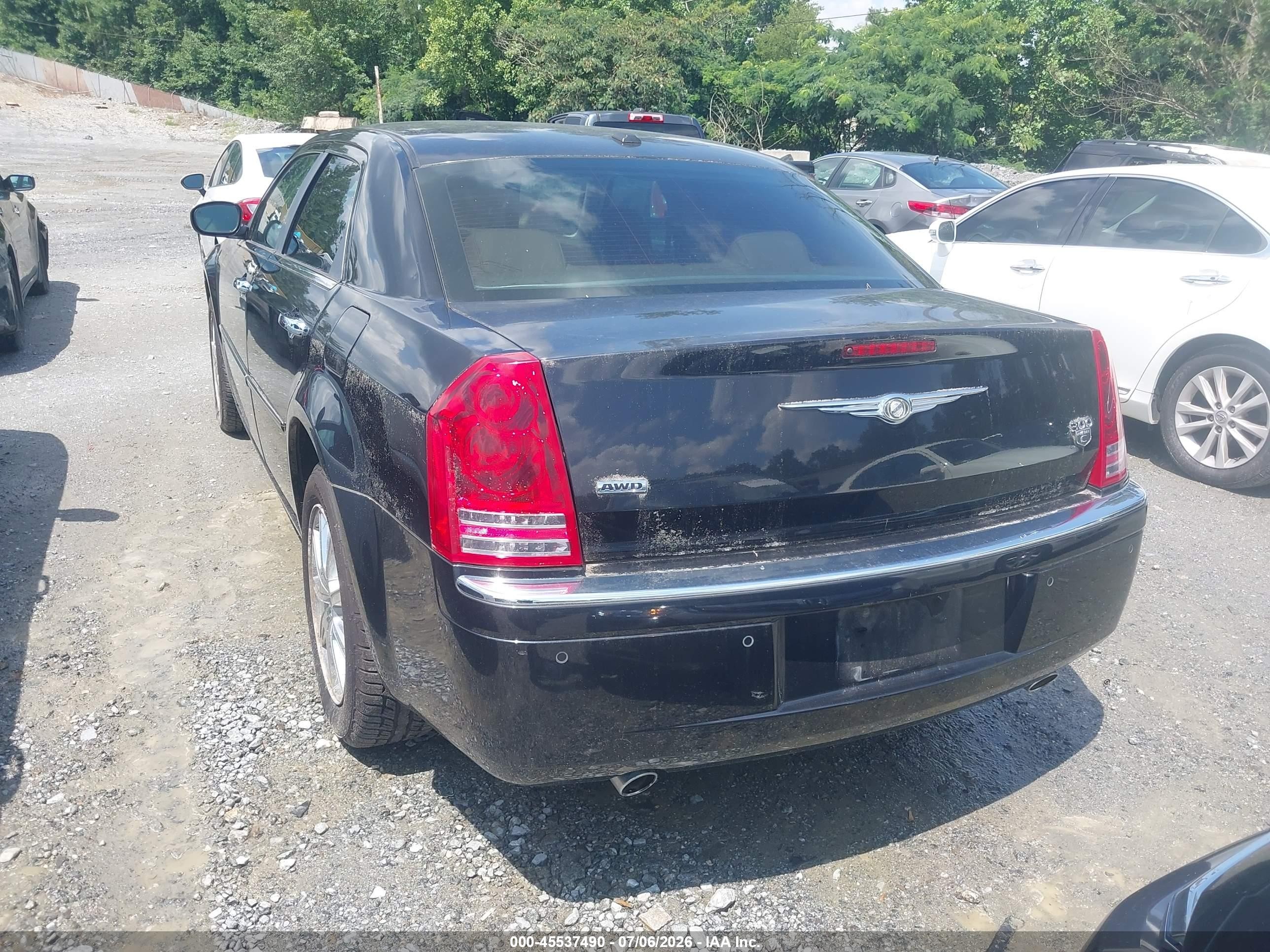 2010 Chrysler 300c Awd Black vin: 2C3CK6CTXAH224149