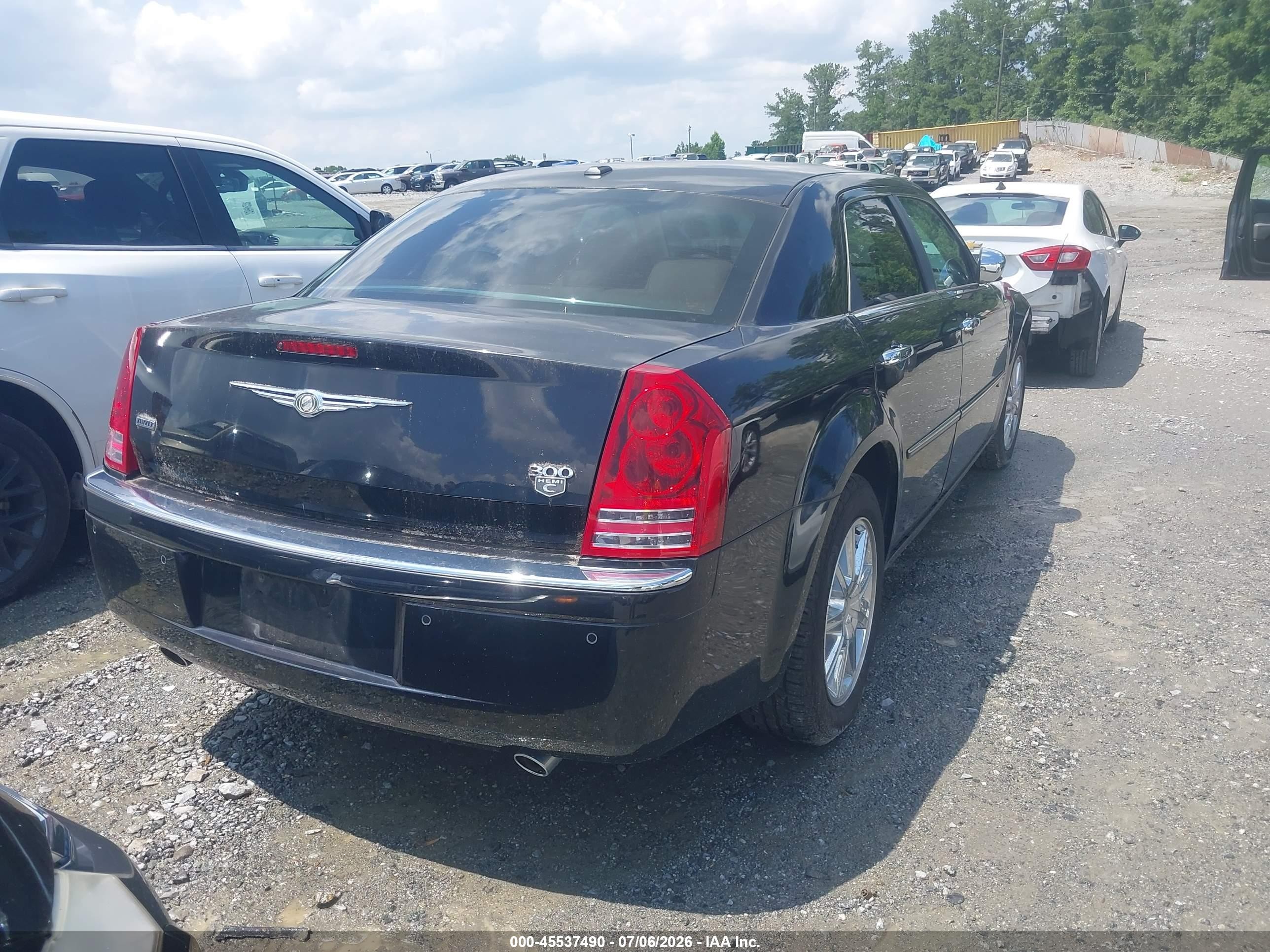 2010 Chrysler 300c Awd Black vin: 2C3CK6CTXAH224149
