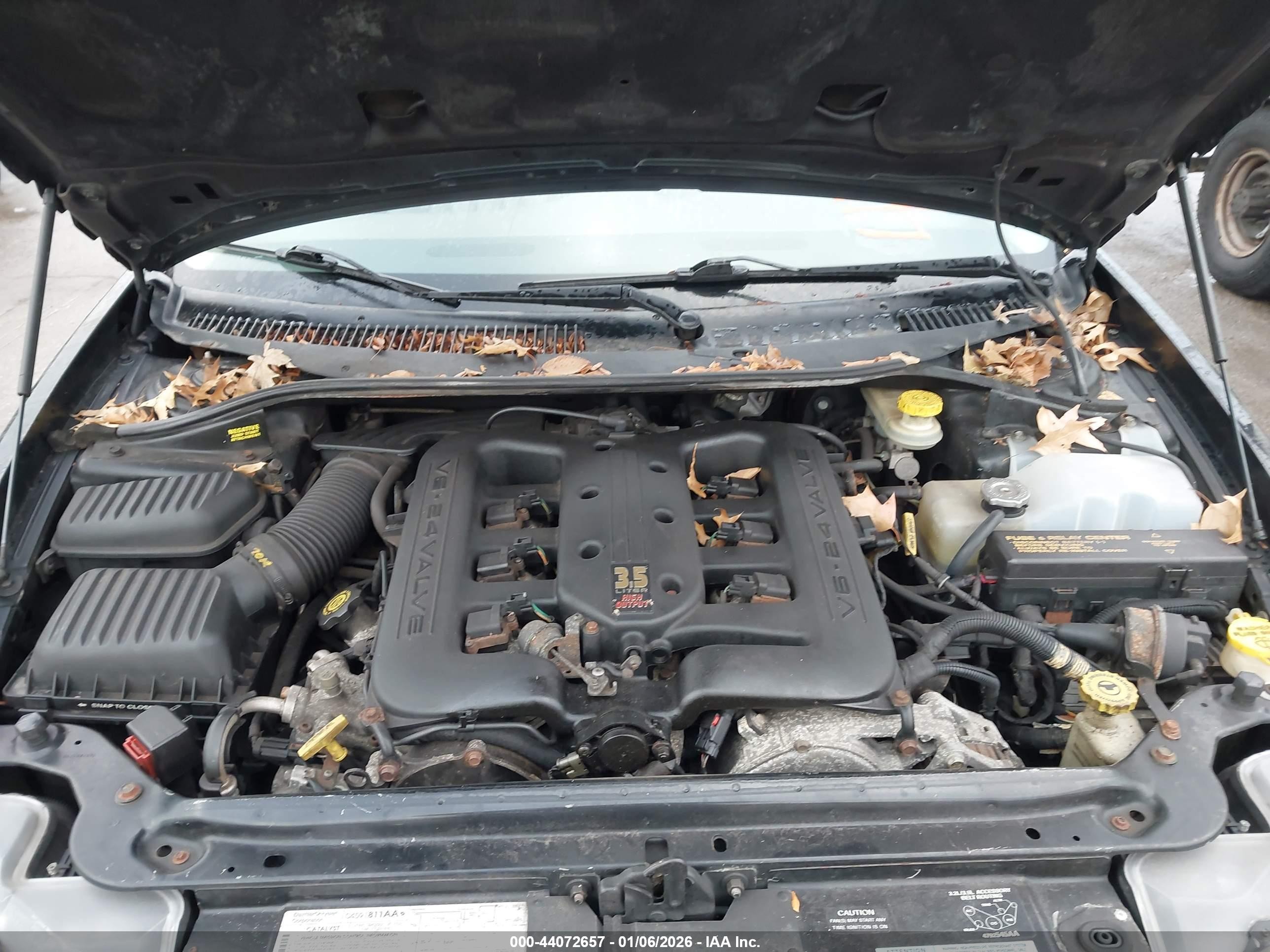2001 Chrysler Lhs   Black vin: 2C3HC56G41H514690