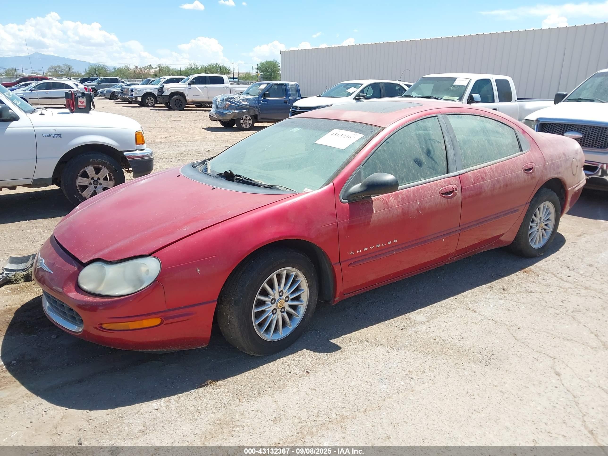 2000 Chrysler Concorde Lxi Red vin: 2C3HD36J8YH407858