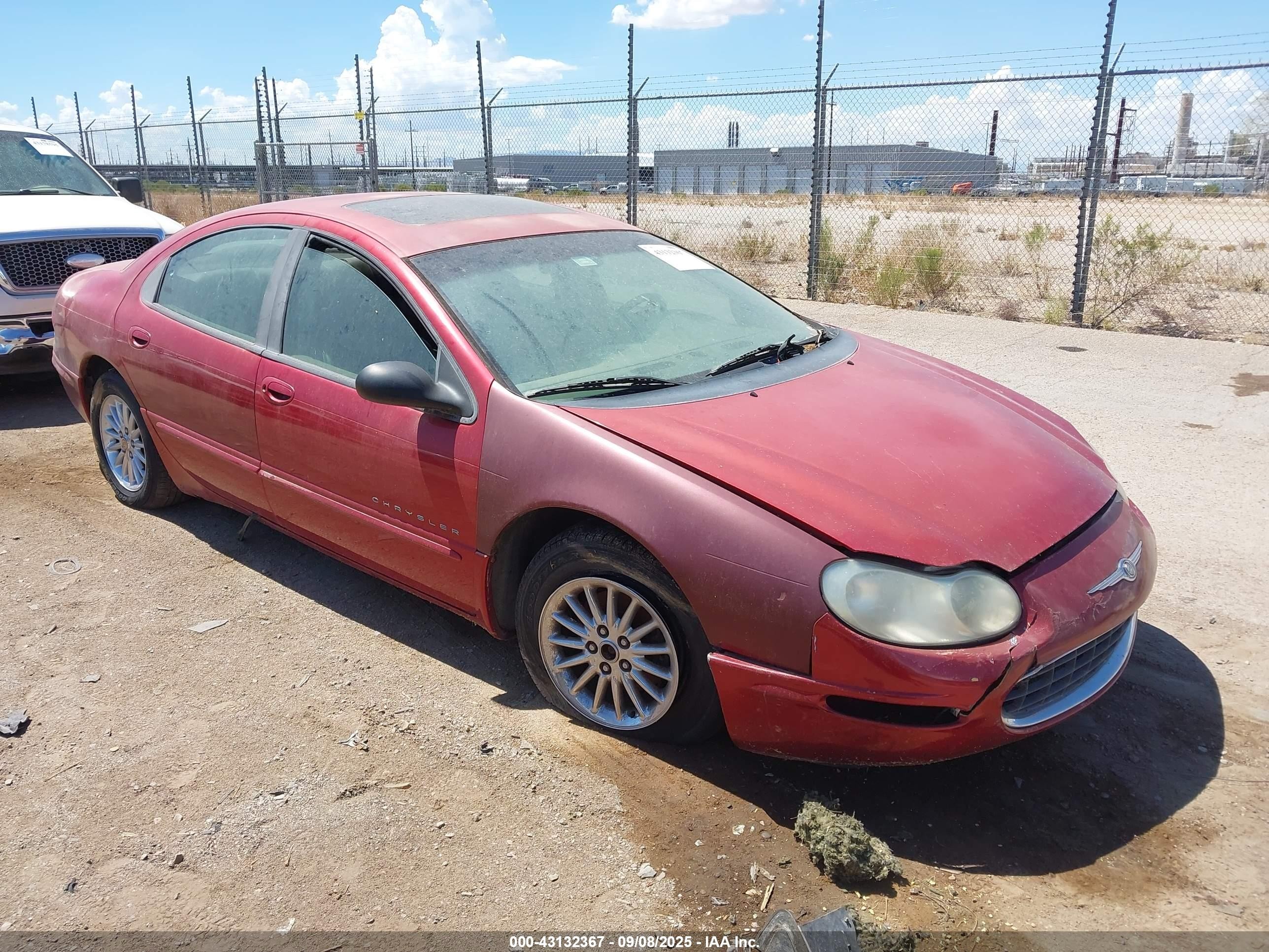 2000 Chrysler Concorde Lxi Red vin: 2C3HD36J8YH407858