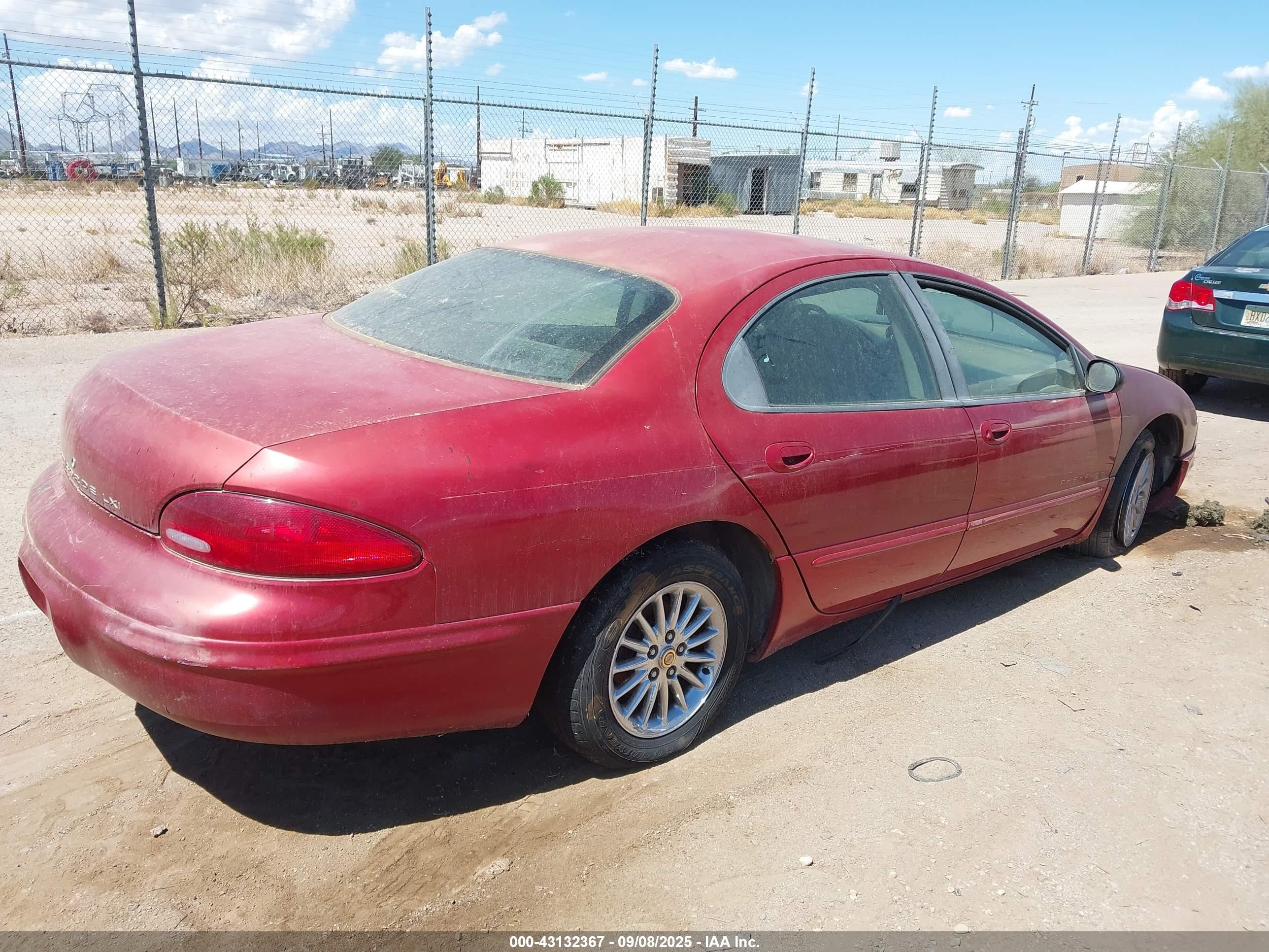 2000 Chrysler Concorde Lxi Red vin: 2C3HD36J8YH407858