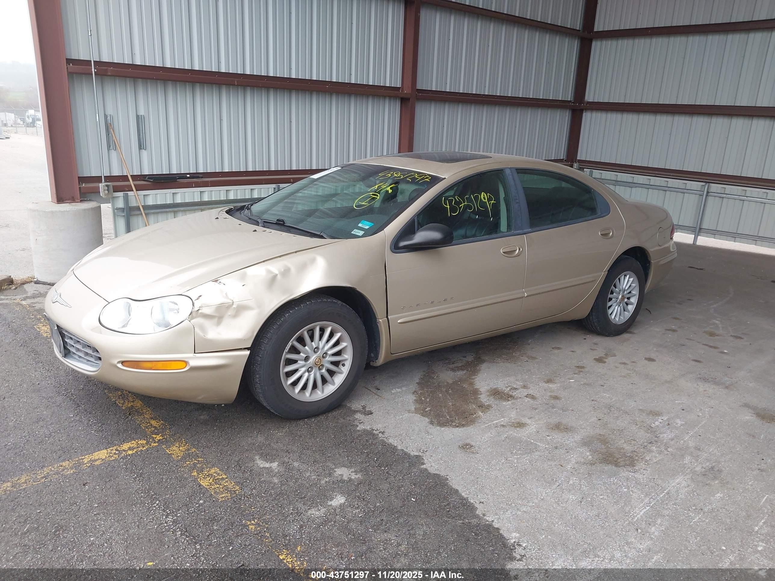 2000 Chrysler Concorde Lxi Золотой vin: 2C3HD36J9YH272065