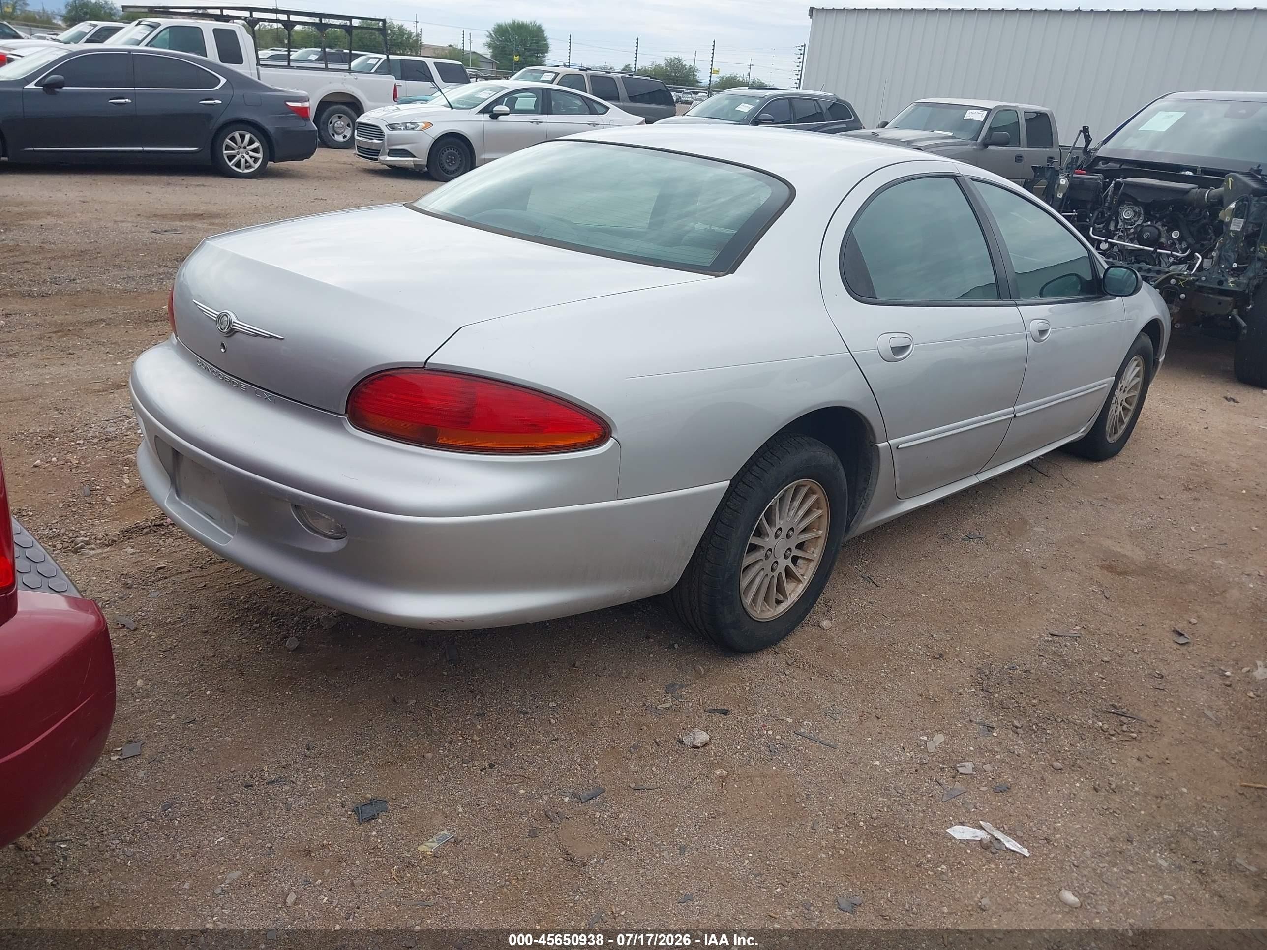 2004 Chrysler Concorde Lxi Серебряный vin: 2C3HD36M04H655719
