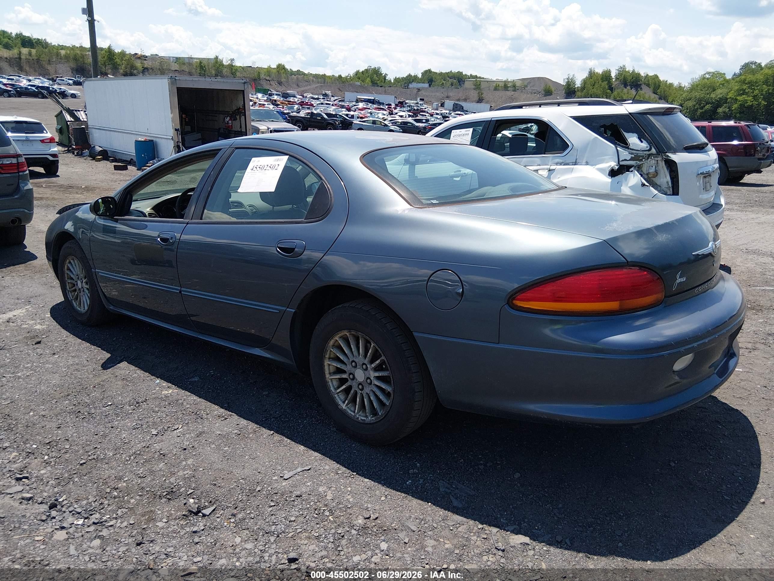 2002 Chrysler Concorde Lxi Blue vin: 2C3HD36M92H311450