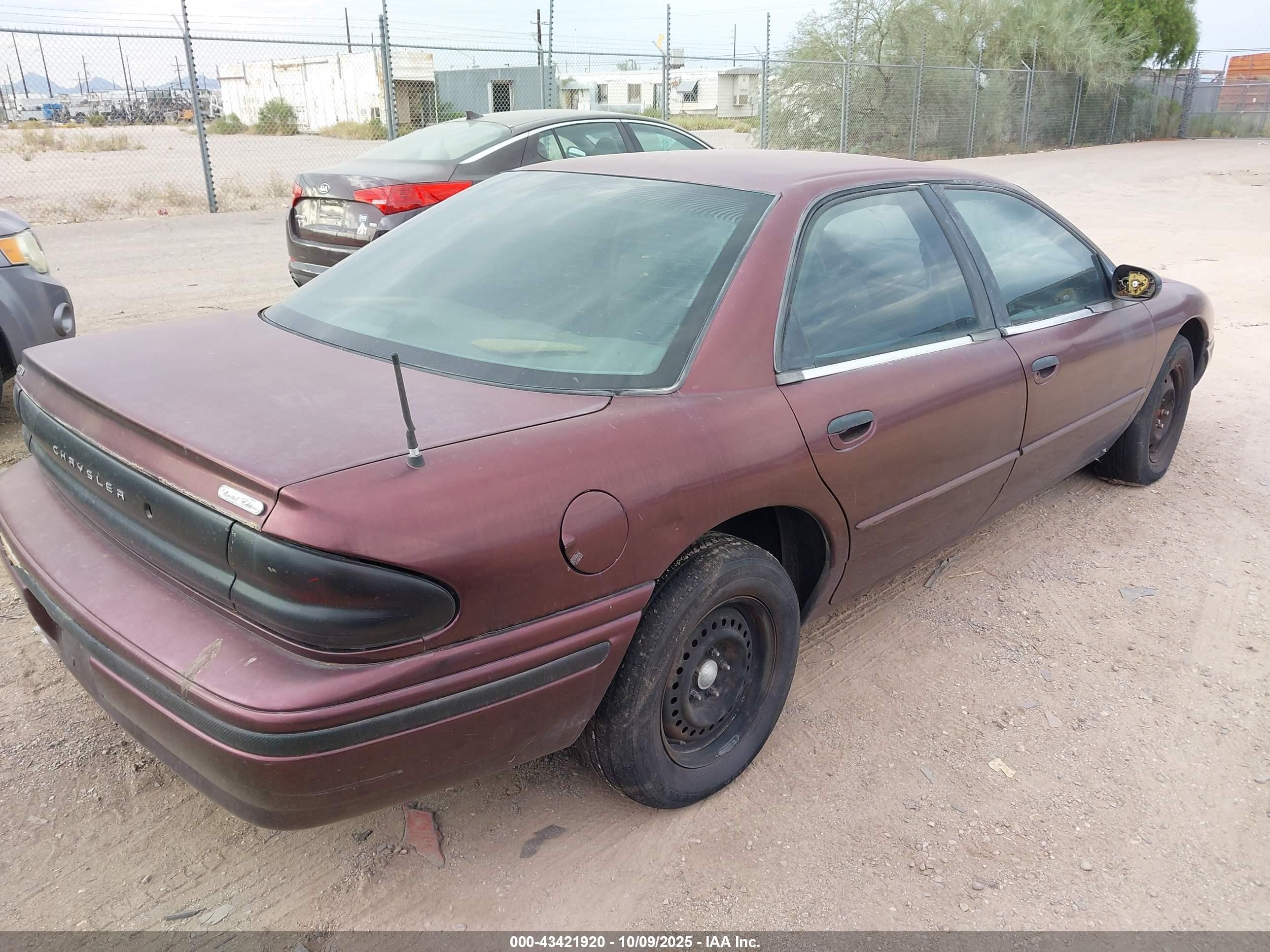 1997 Chrysler Concorde Lx Purple vin: 2C3HD56F0VH573729