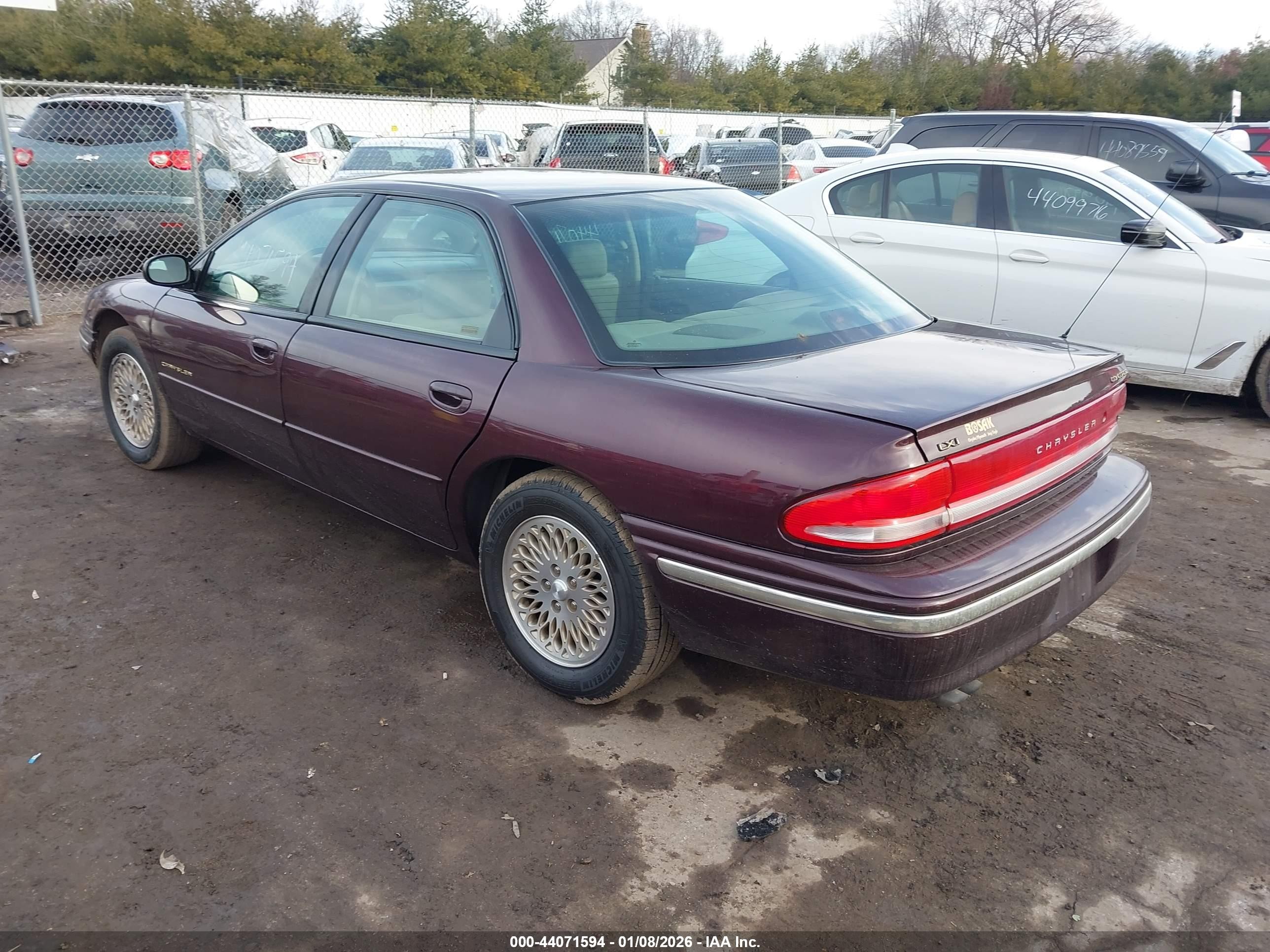 1997 Chrysler Concorde Lx Burgundy vin: 2C3HD56F4VH596950