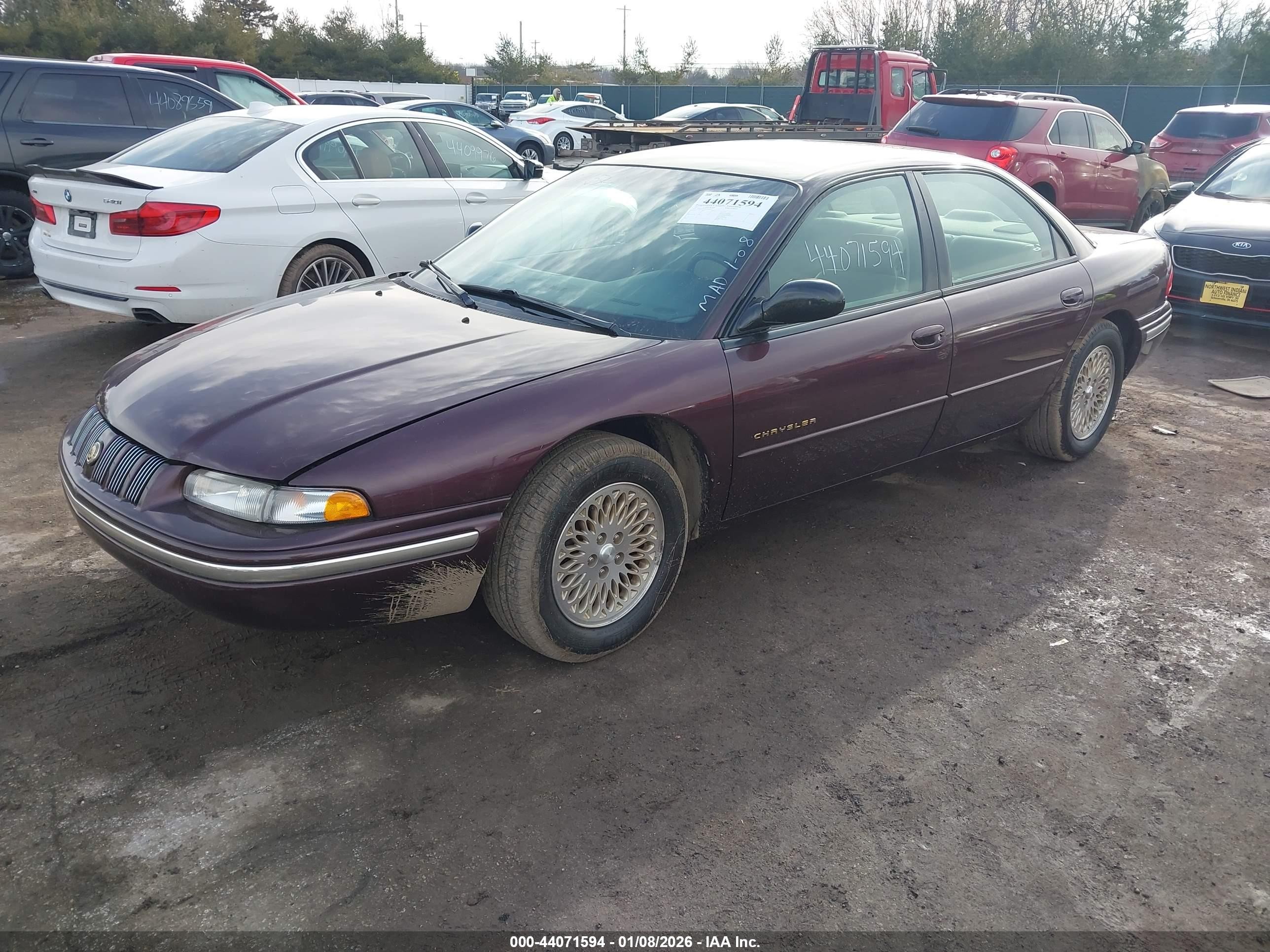 1997 Chrysler Concorde Lx Burgundy vin: 2C3HD56F4VH596950