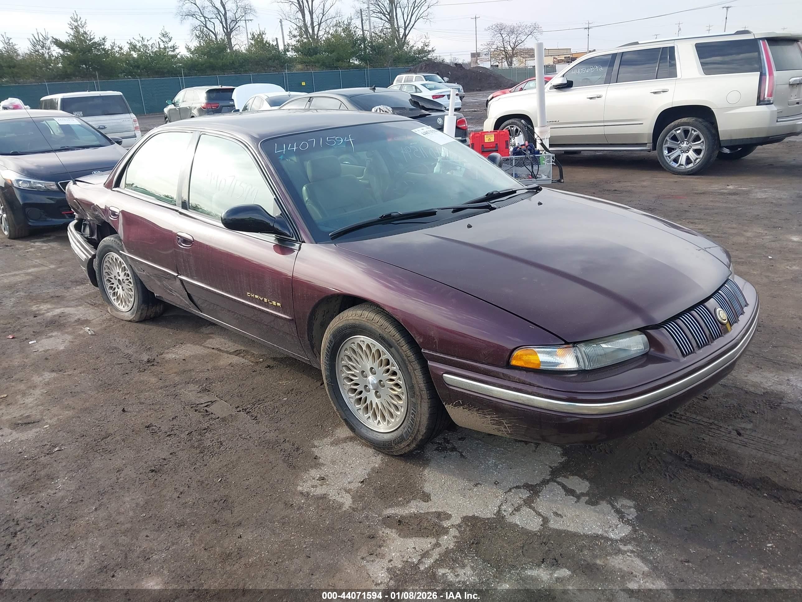 1997 Chrysler Concorde Lx Burgundy vin: 2C3HD56F4VH596950