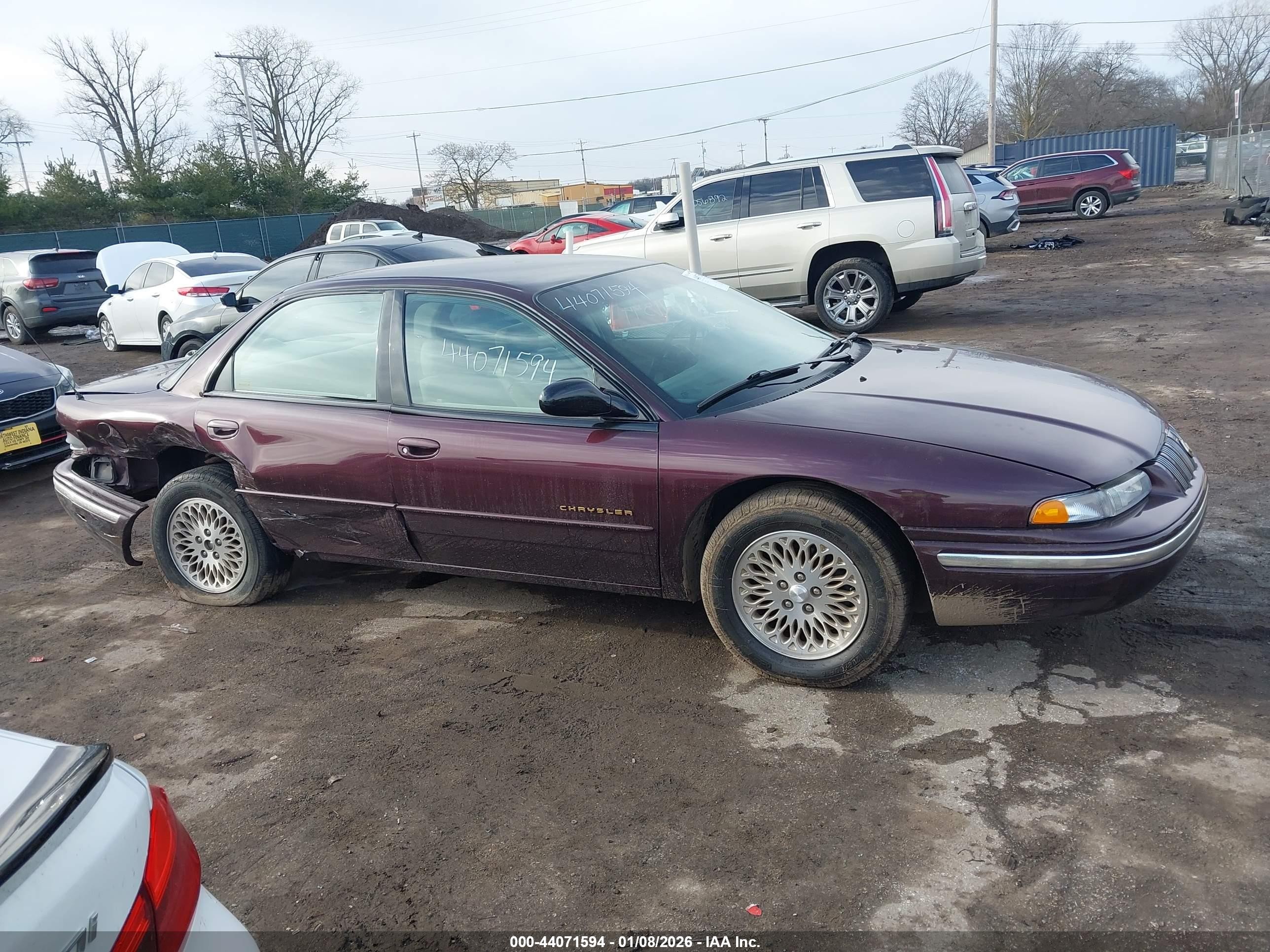 1997 Chrysler Concorde Lx Burgundy vin: 2C3HD56F4VH596950