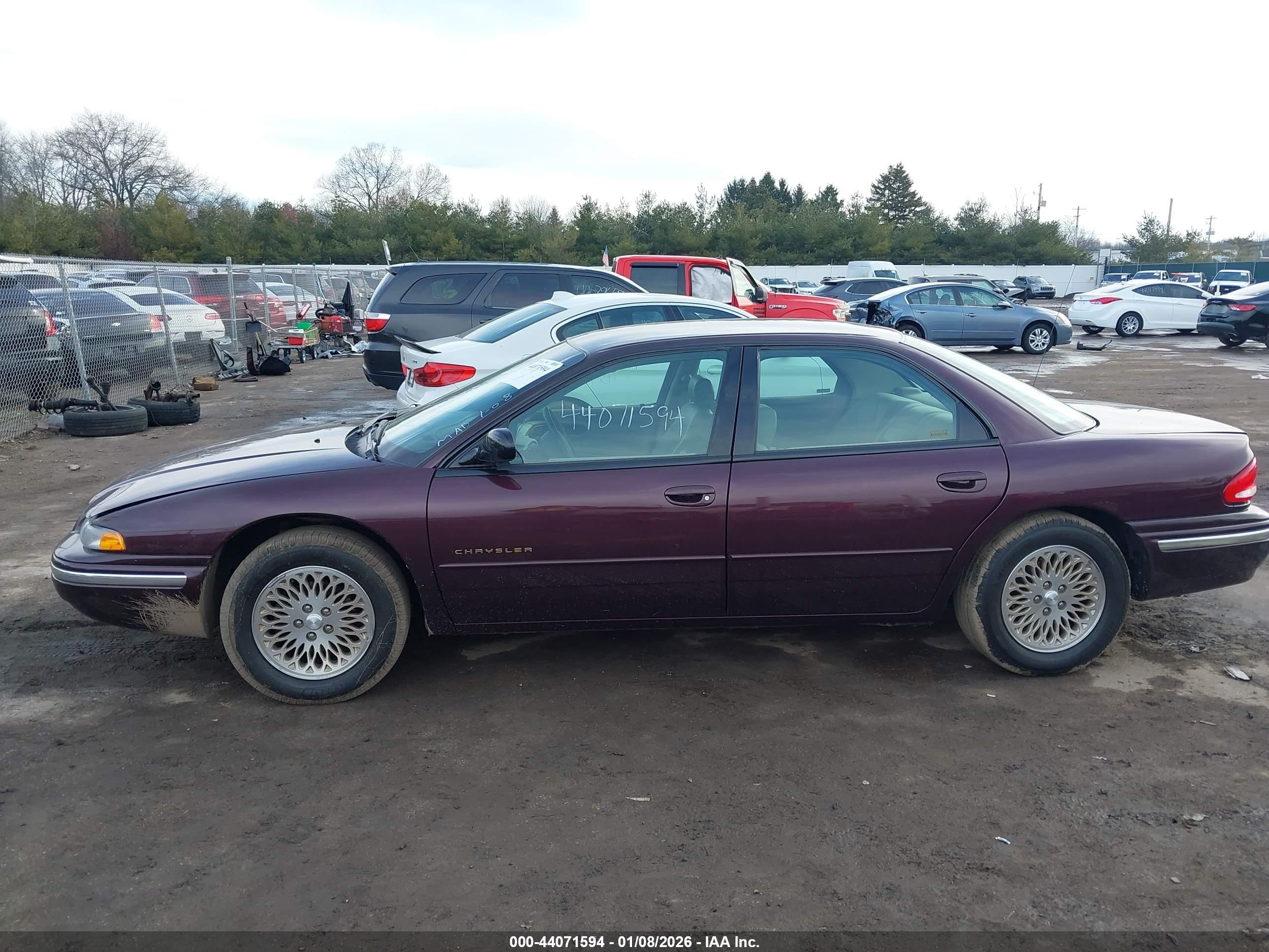 1997 Chrysler Concorde Lx Burgundy vin: 2C3HD56F4VH596950