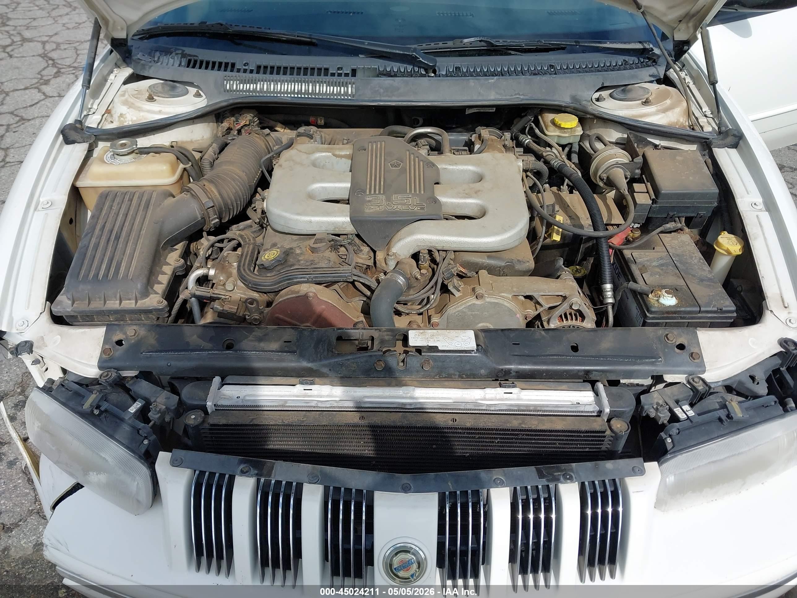 1997 Chrysler Concorde Lx White vin: 2C3HD56F6VH562704