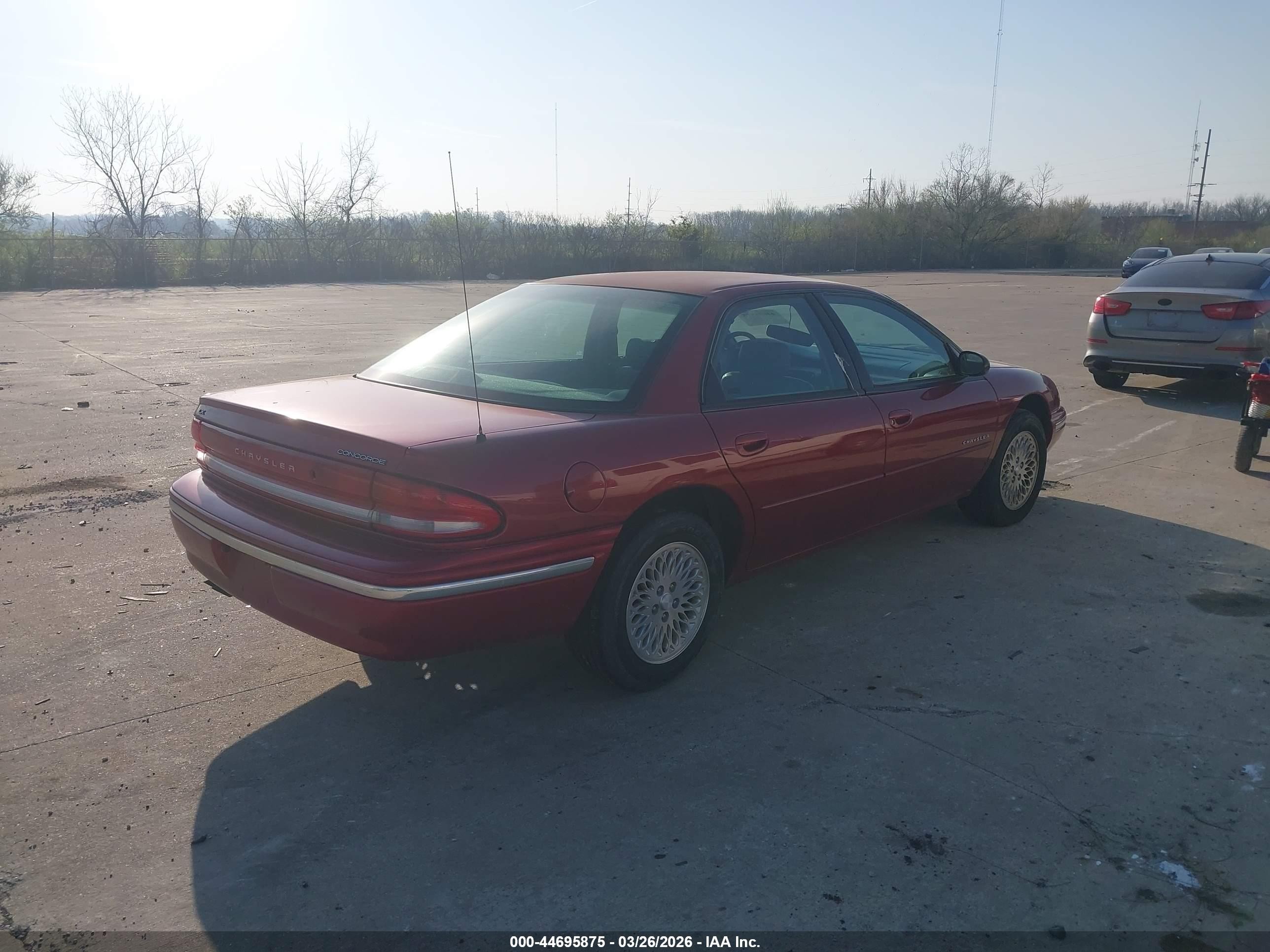 1997 Chrysler Concorde Lx Red vin: 2C3HD56F6VH651334