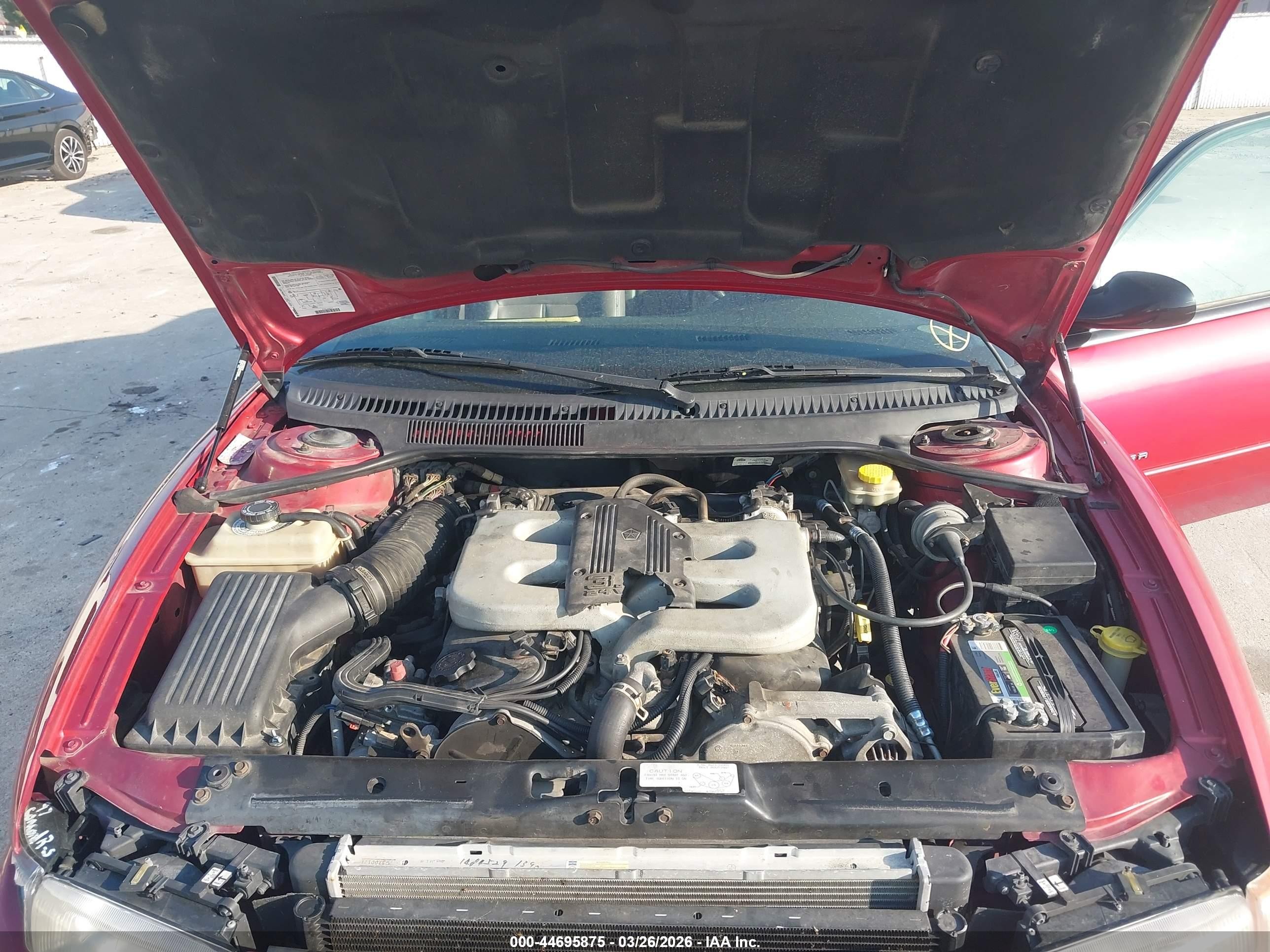 1997 Chrysler Concorde Lx Red vin: 2C3HD56F6VH651334