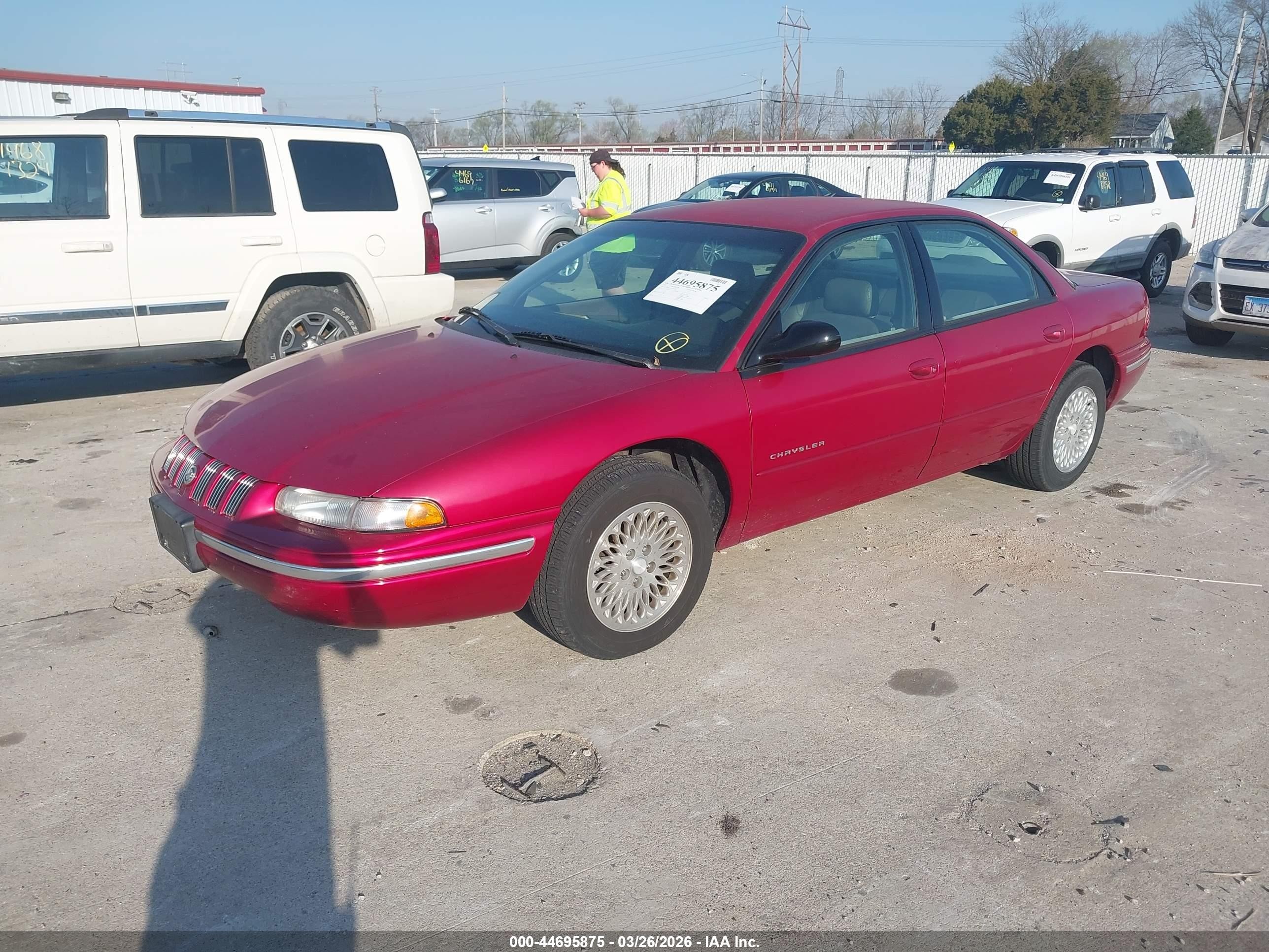 1997 Chrysler Concorde Lx Red vin: 2C3HD56F6VH651334