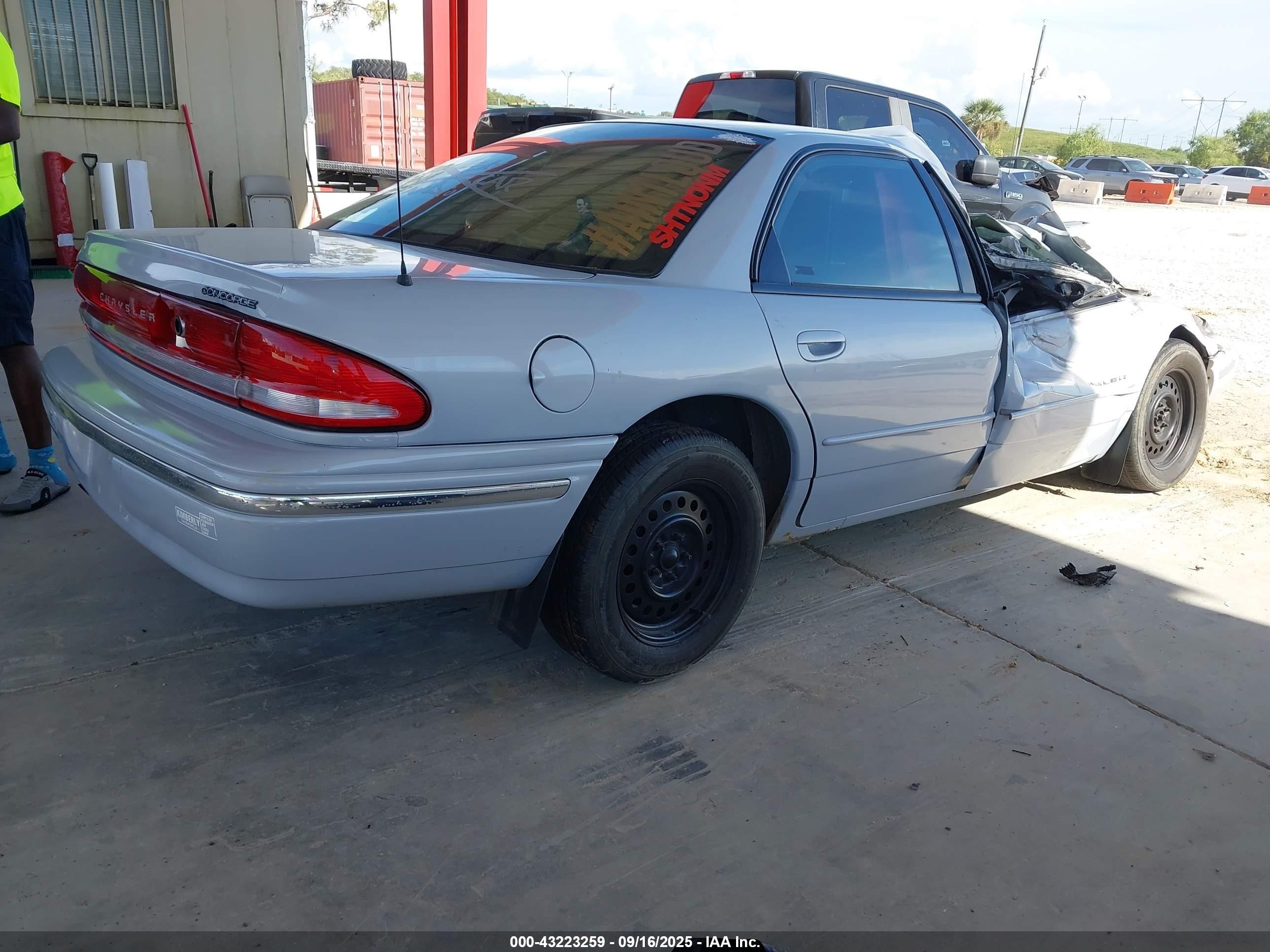 1996 Chrysler Concorde Lx Light Blue vin: 2C3HD56TXTH239274