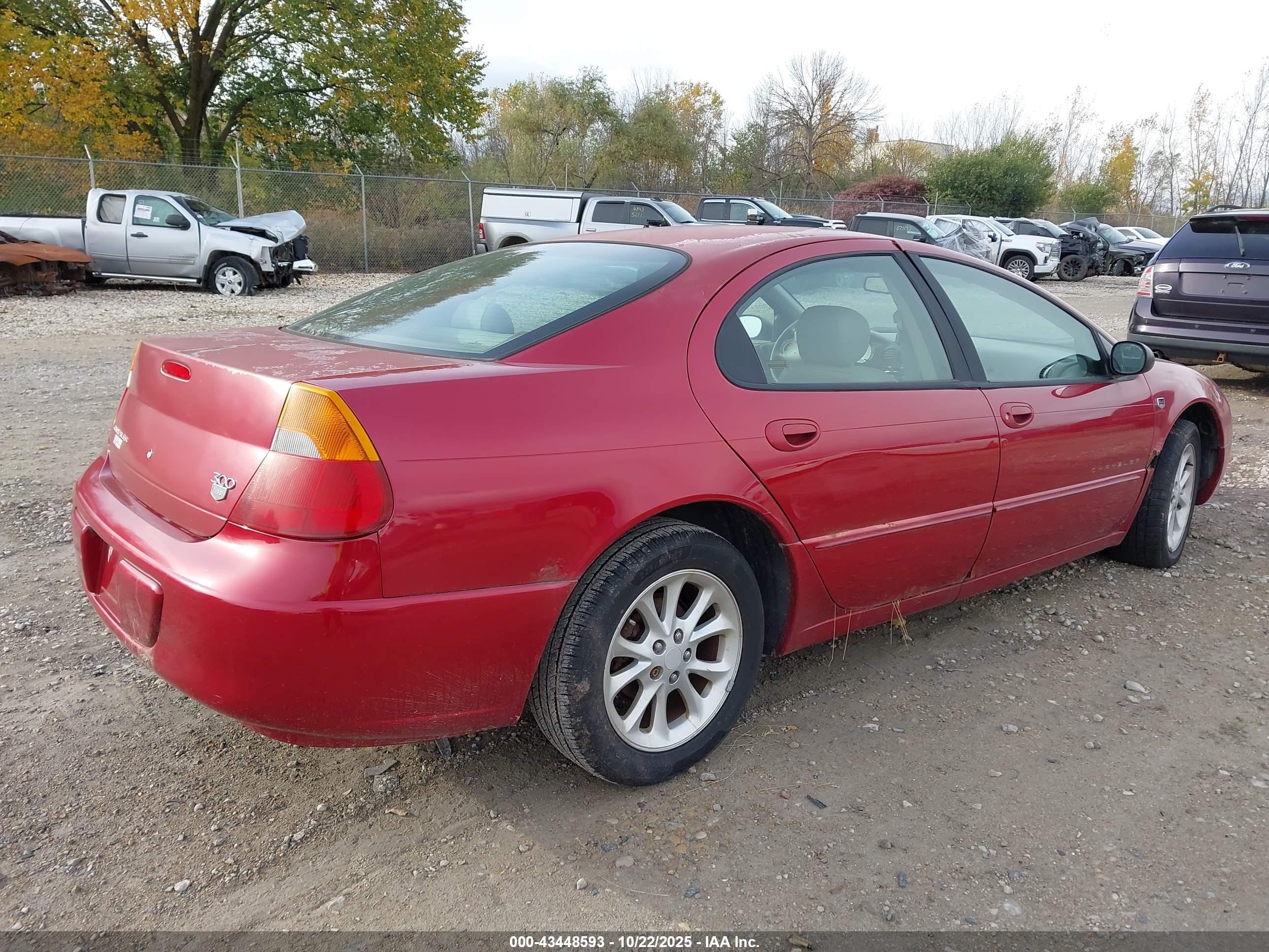 1999 Chrysler 300m   Красный vin: 2C3HE66G3XH525687