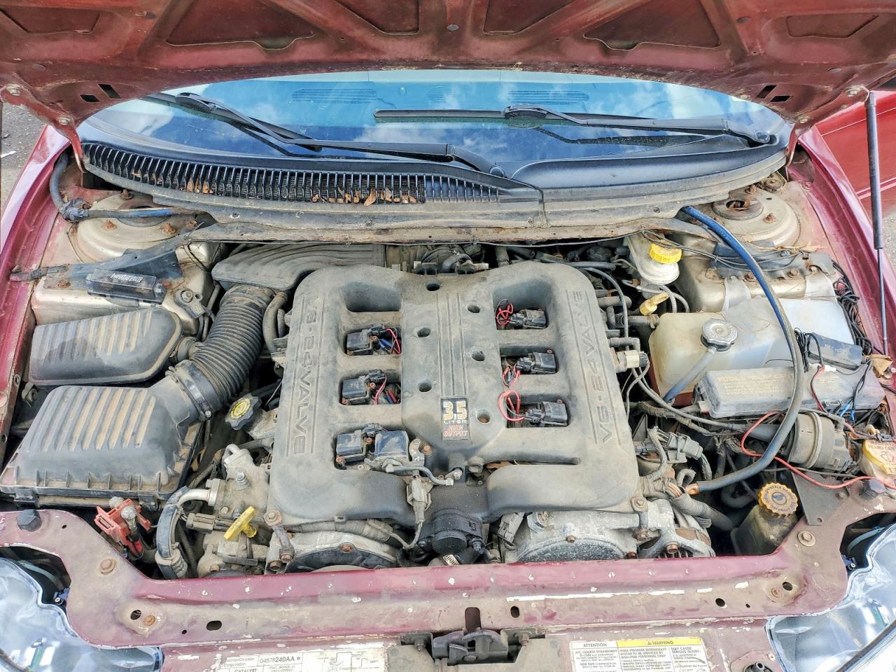 2004 Chrysler 300m Maroon vin: 2C3HE66G44H676081