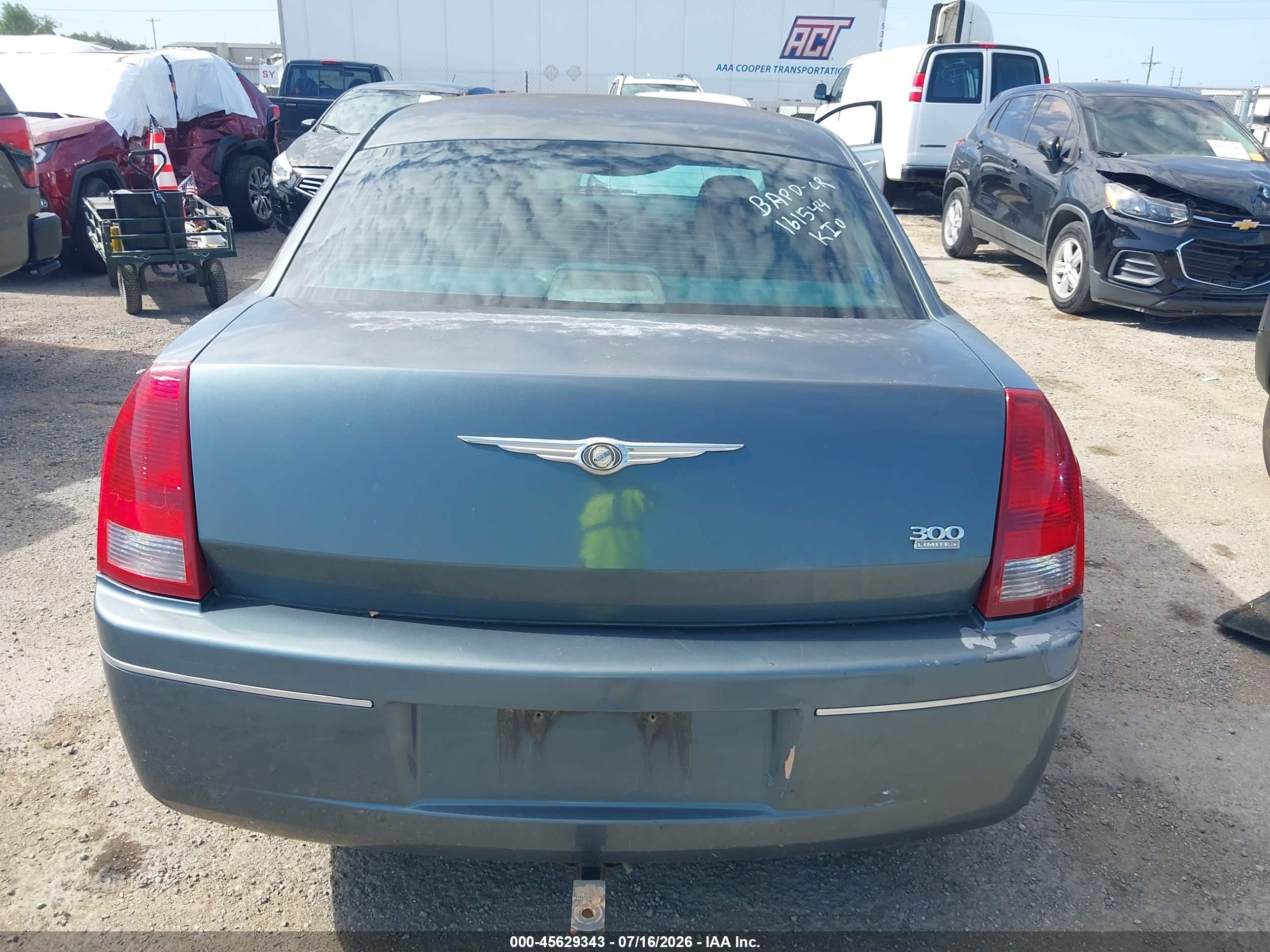 2005 Chrysler 300 Touring Light Blue vin: 2C3JA53G35H625989