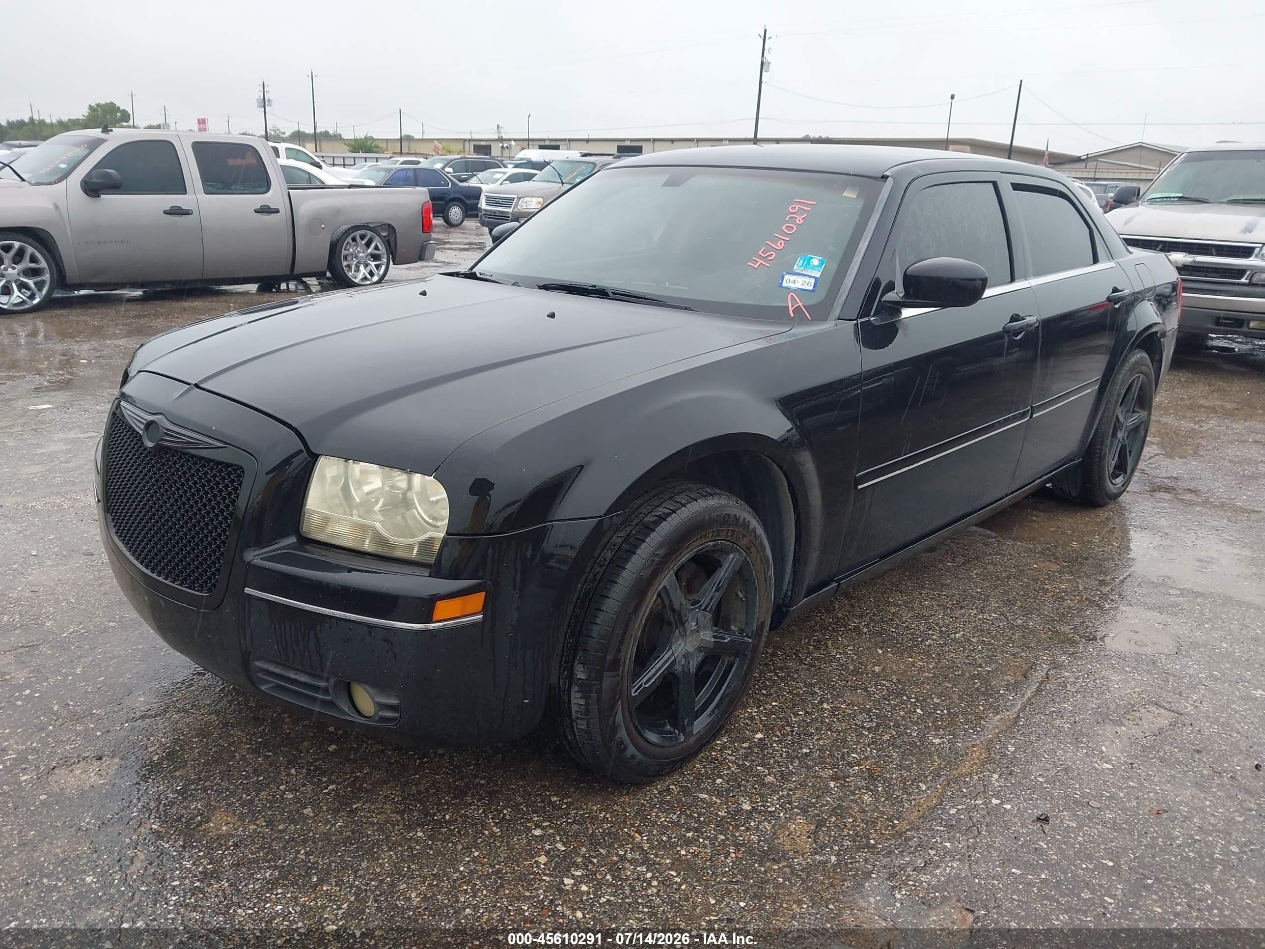 2005 Chrysler 300 Touring Black vin: 2C3JA53G85H625325