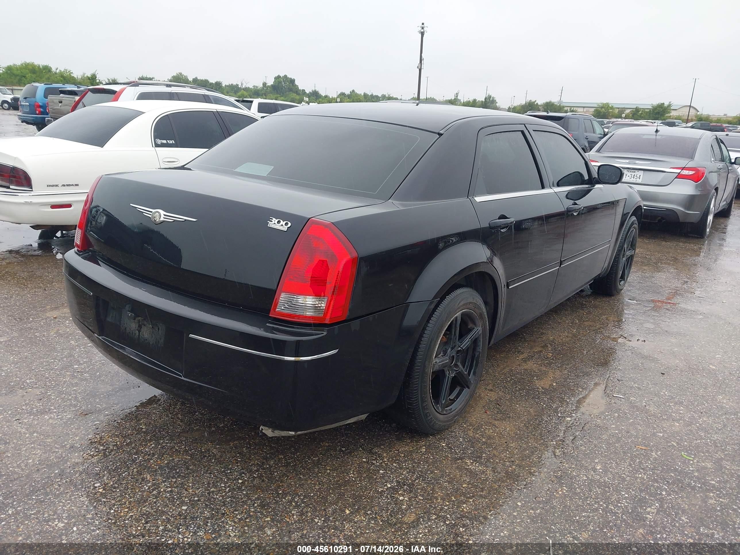 2005 Chrysler 300 Touring Black vin: 2C3JA53G85H625325
