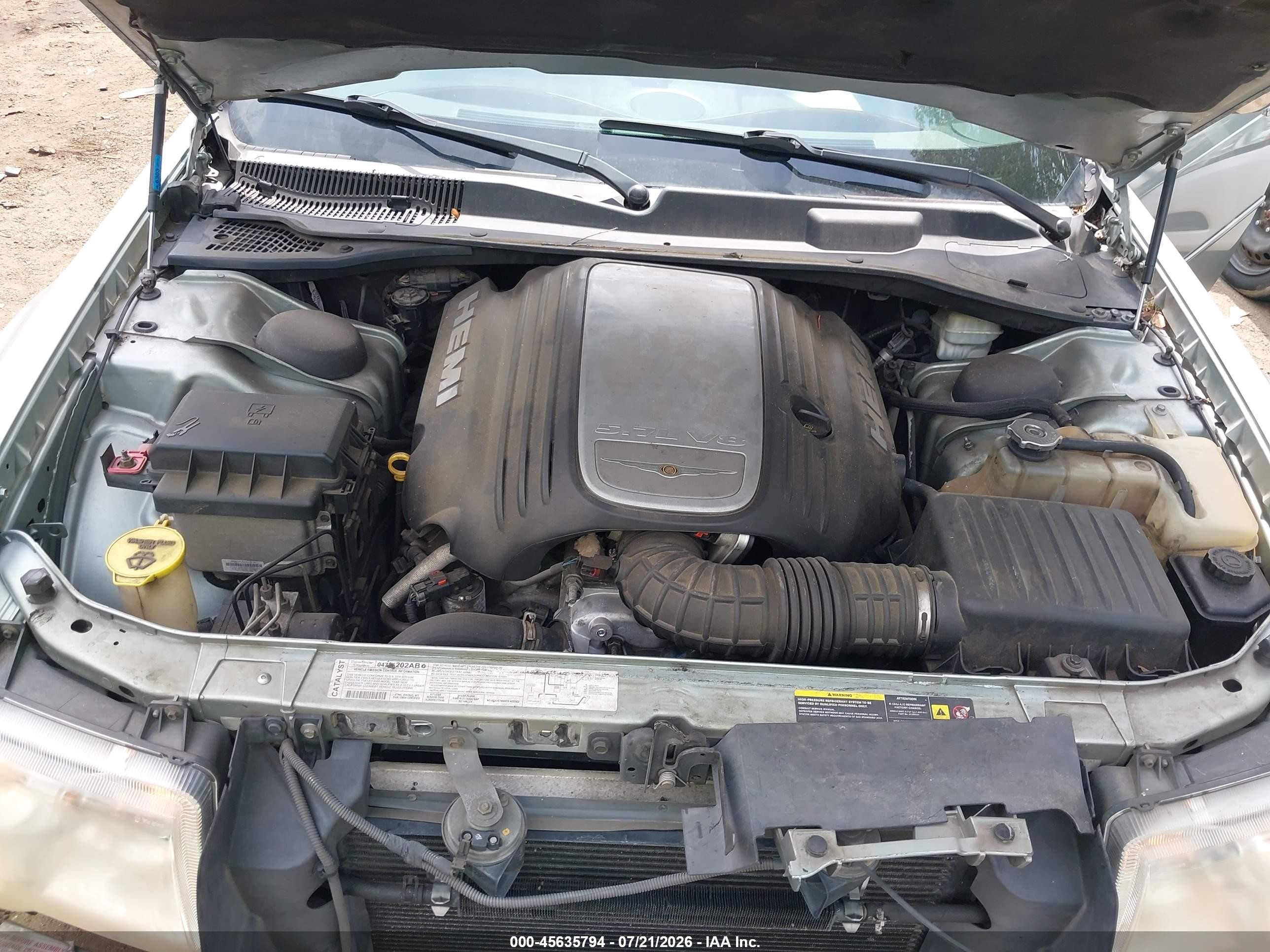 2005 Chrysler 300c   Light Blue vin: 2C3JA63H35H663804