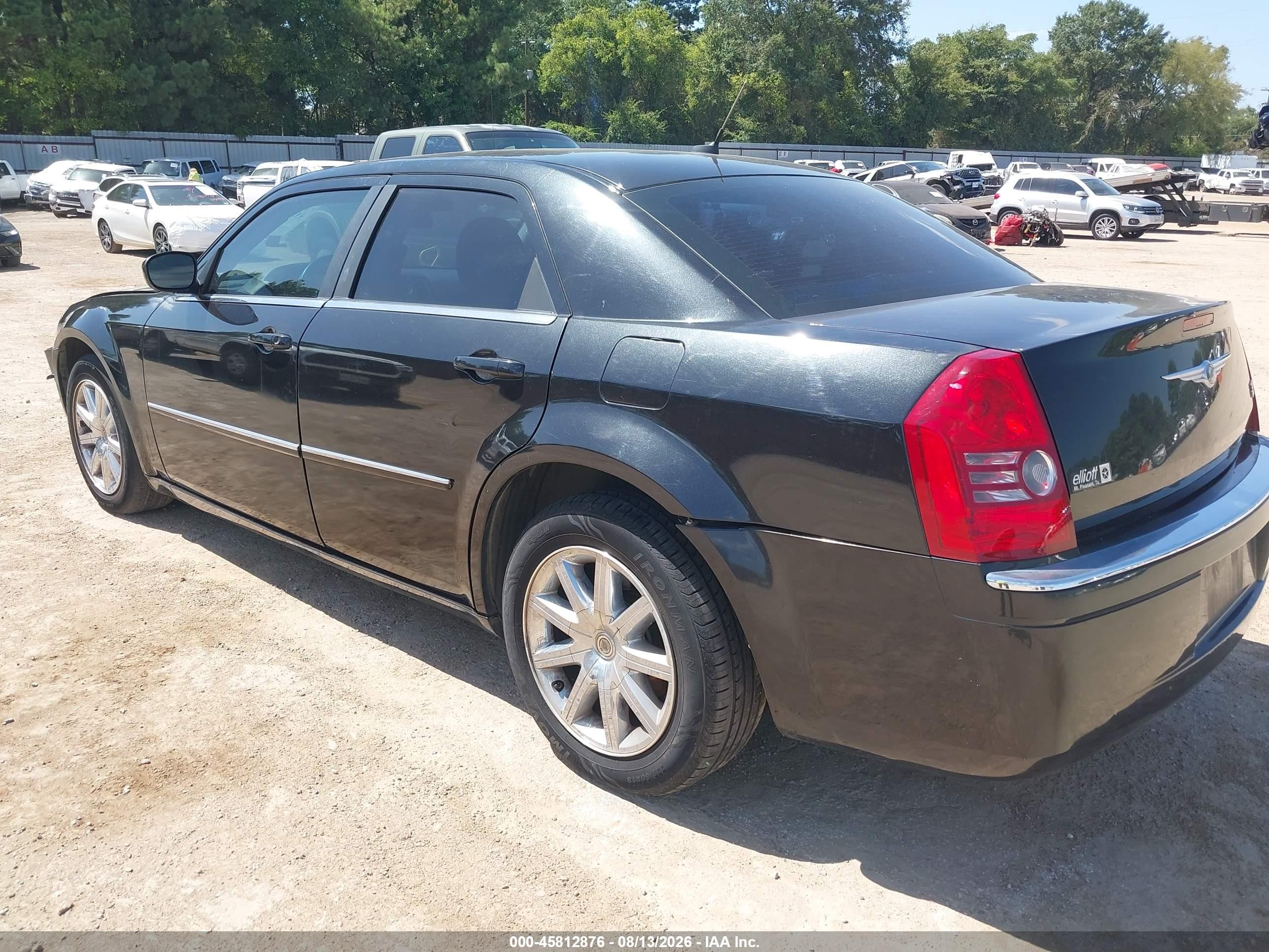2008 Chrysler 300 Limited Black vin: 2C3KA33G58H193399