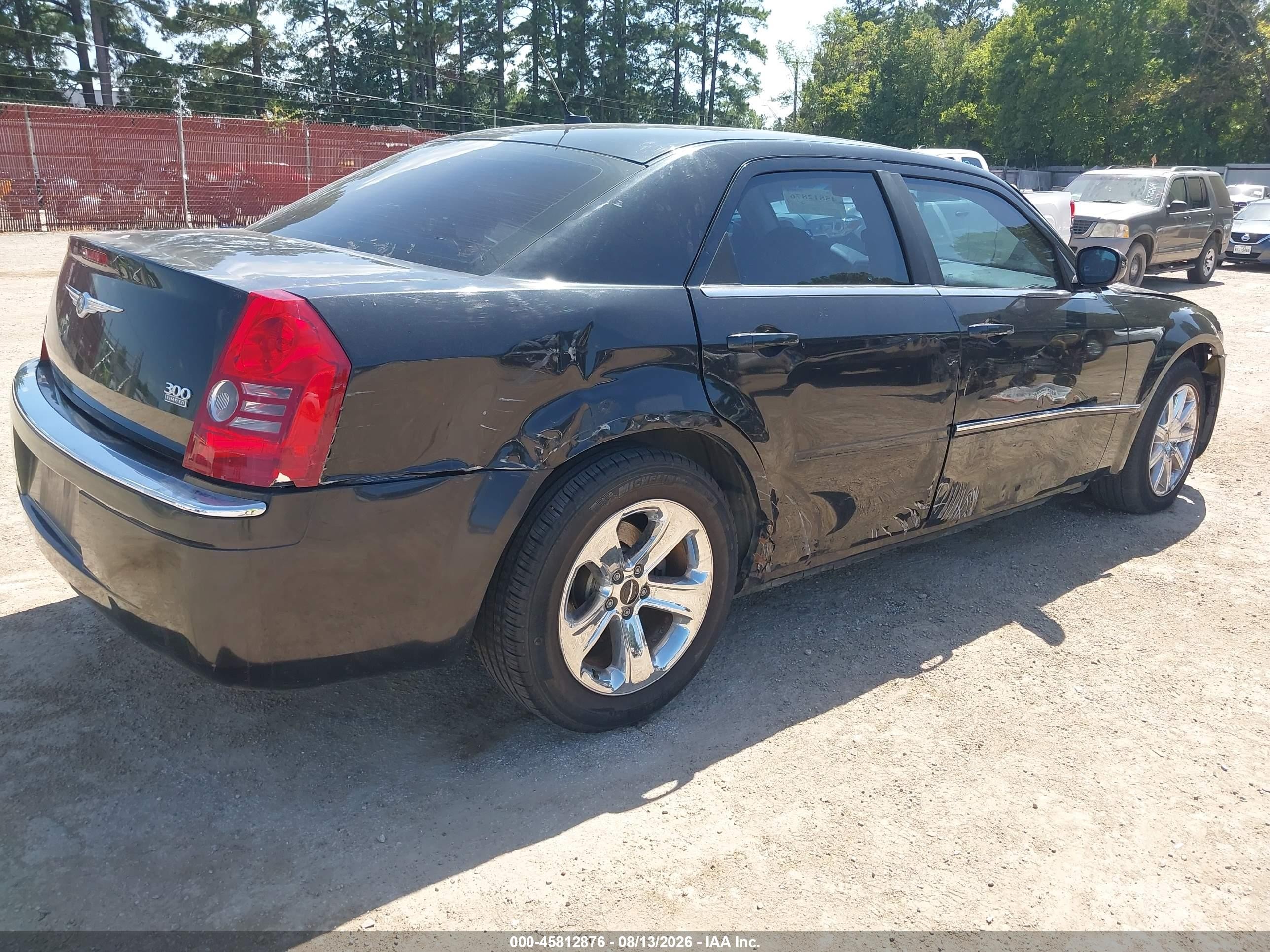 2008 Chrysler 300 Limited Black vin: 2C3KA33G58H193399