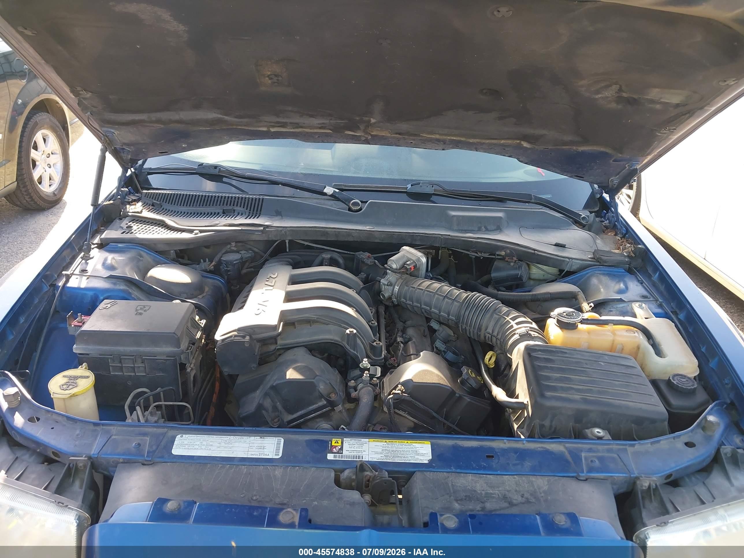 2009 Chrysler 300 Lx Blue vin: 2C3KA43D09H612711