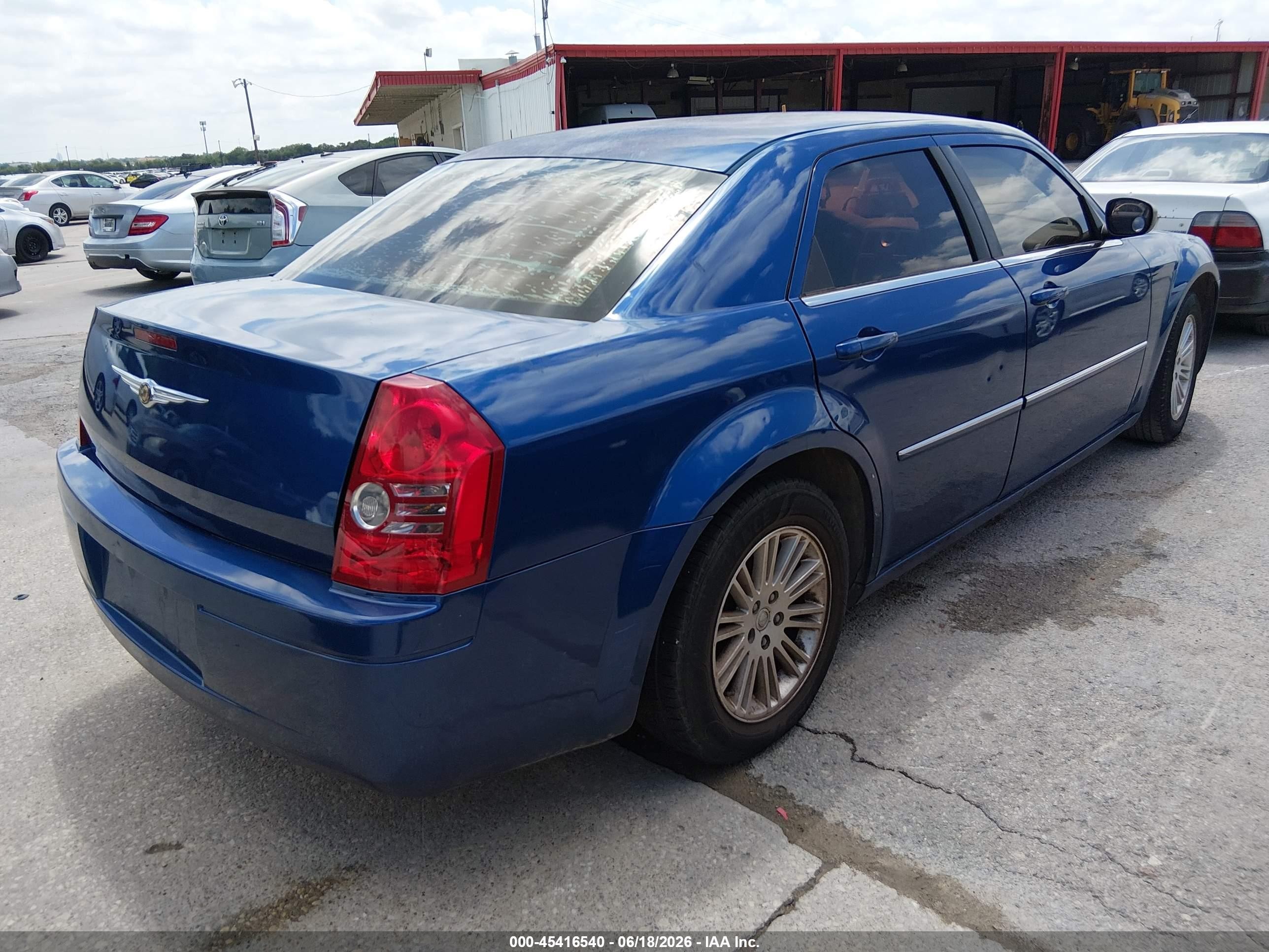 2009 Chrysler 300 Lx Blue vin: 2C3KA43D19H543947