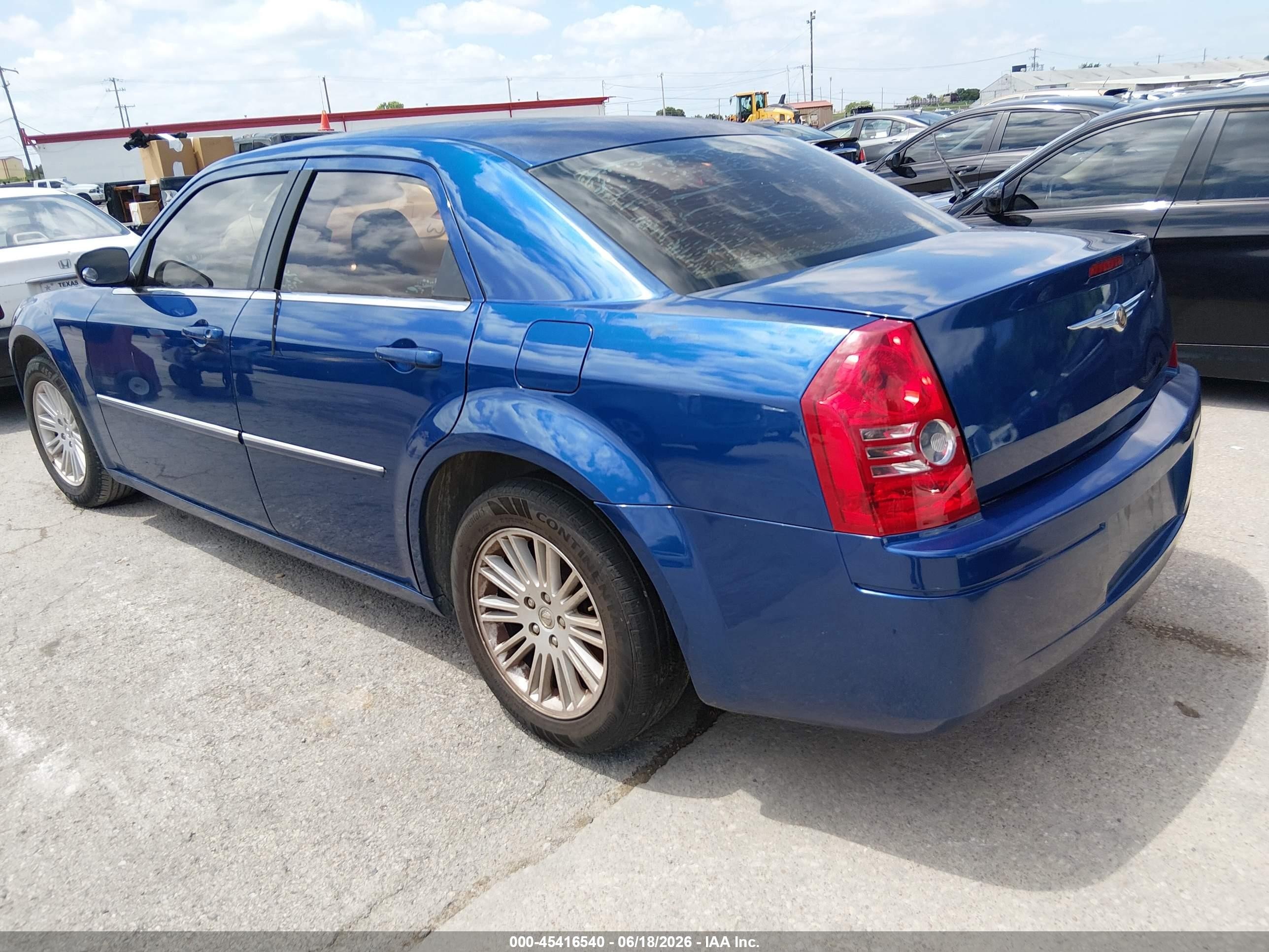 2009 Chrysler 300 Lx Blue vin: 2C3KA43D19H543947